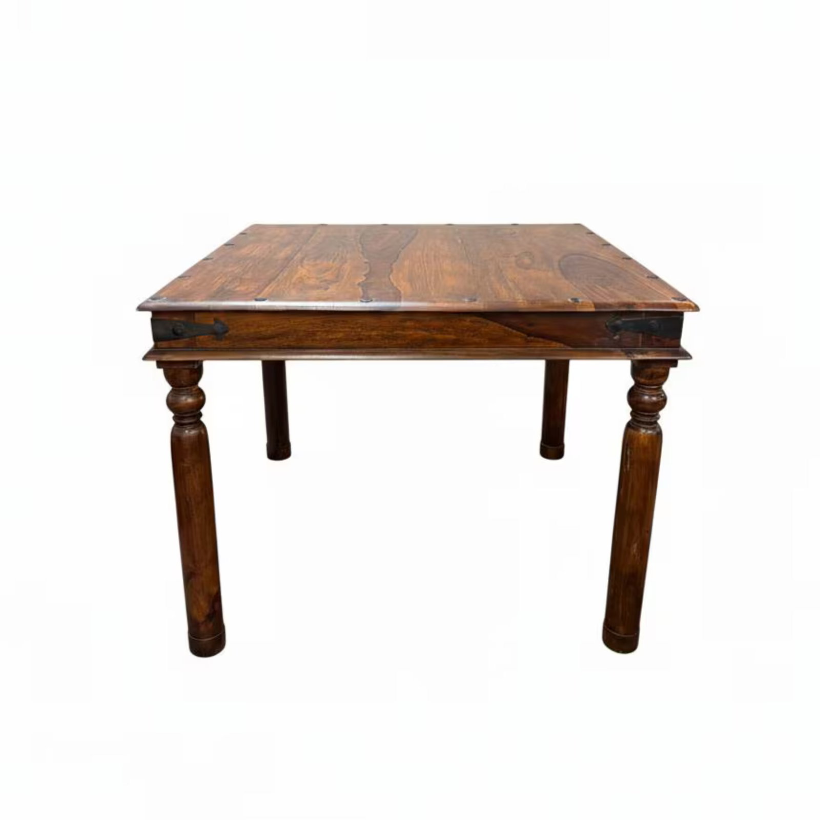 1990s Transitional Solid Wood Square Dining Table - 3