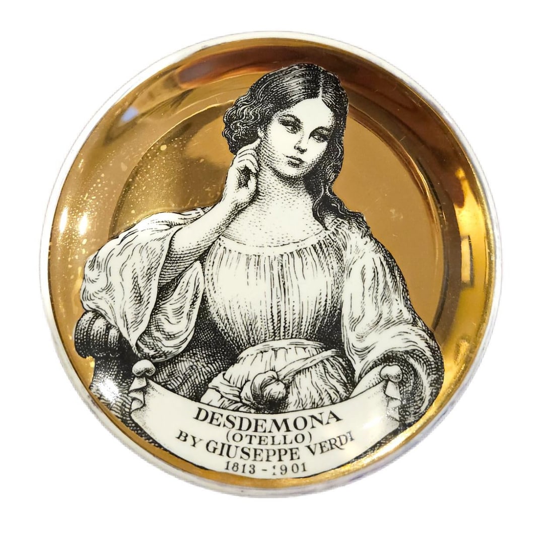 1960s Piero Fornasetti Set of Coasters of Opera Characters-Melodrama - Set of 8 - 2