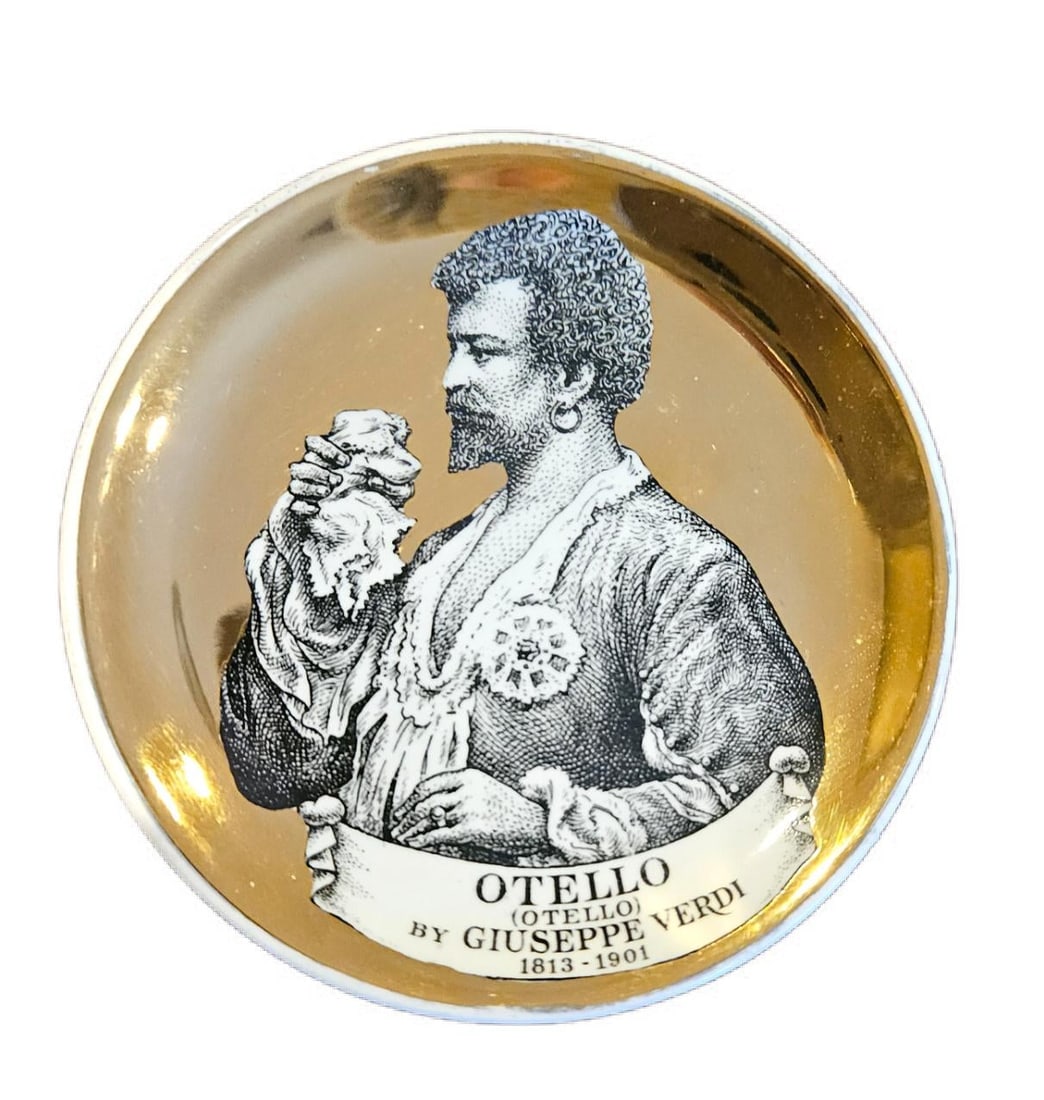 1960s Piero Fornasetti Set of Coasters of Opera Characters-Melodrama - Set of 8 - 6