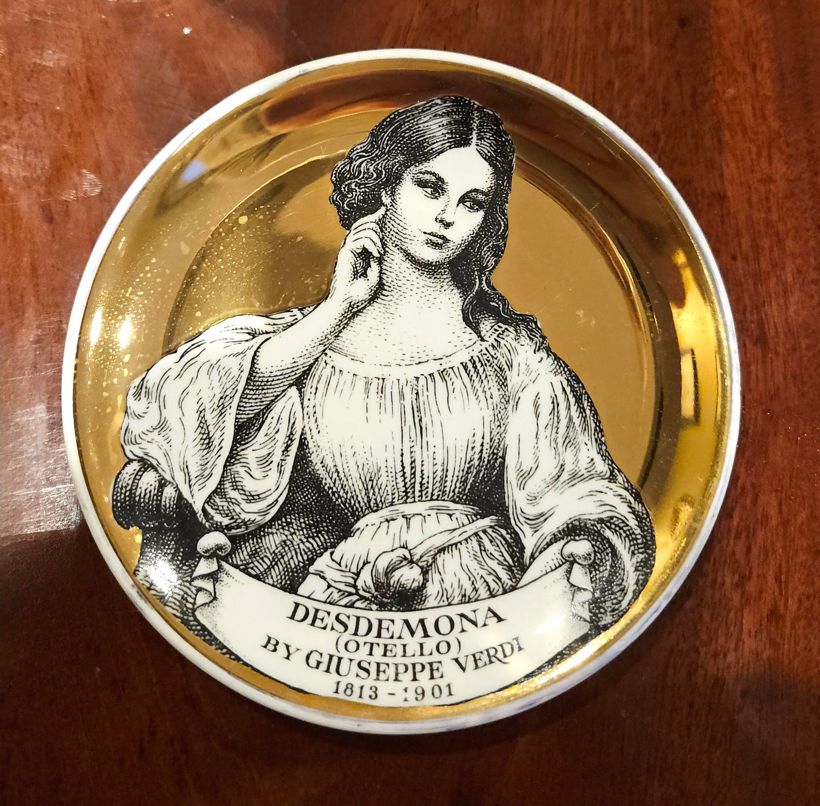 1960s Piero Fornasetti Set of Coasters of Opera Characters-Melodrama - Set of 8 - 9