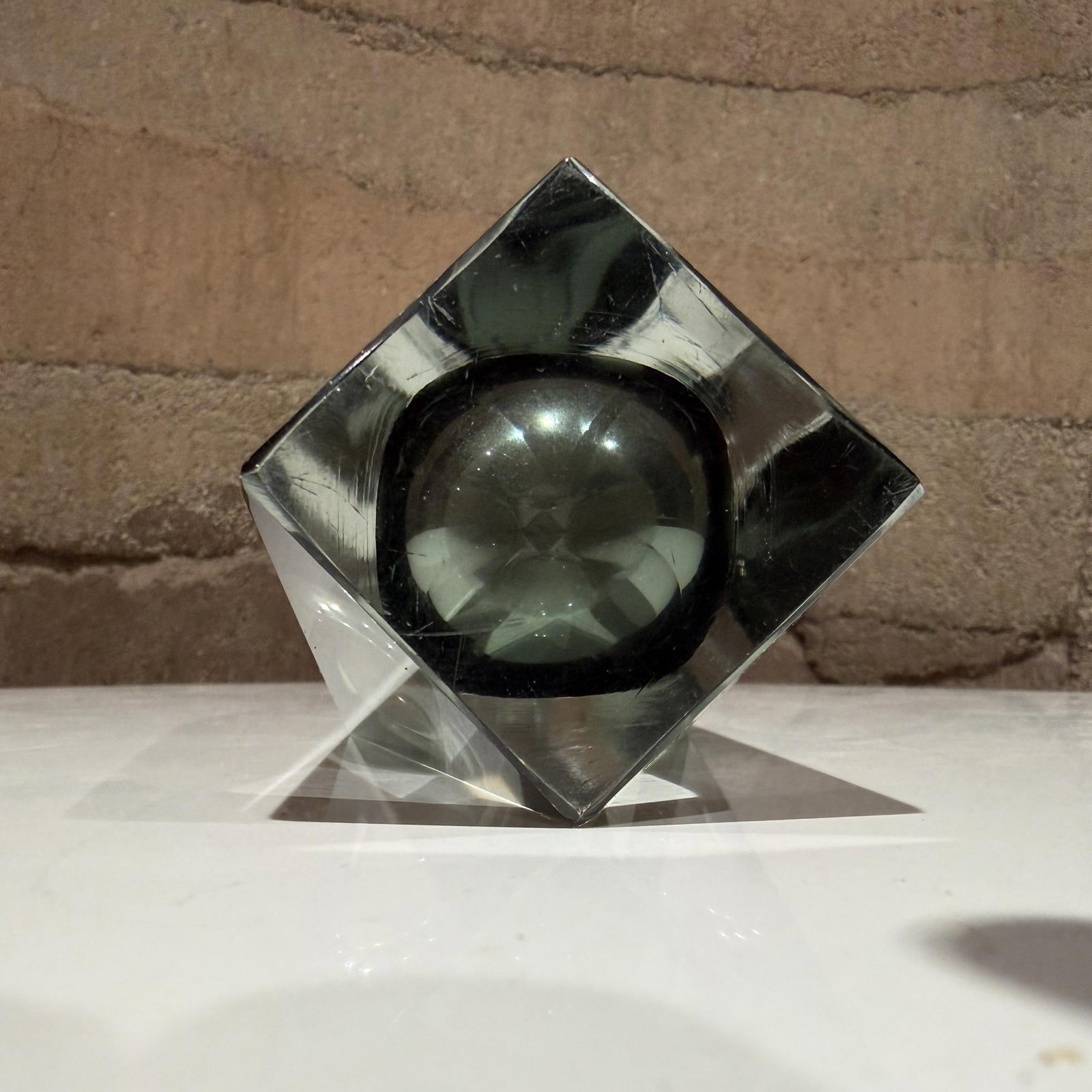 Murano Art Glass Vasesmoky Grey Sommerso Submerged Technique Mandruzzato - 10