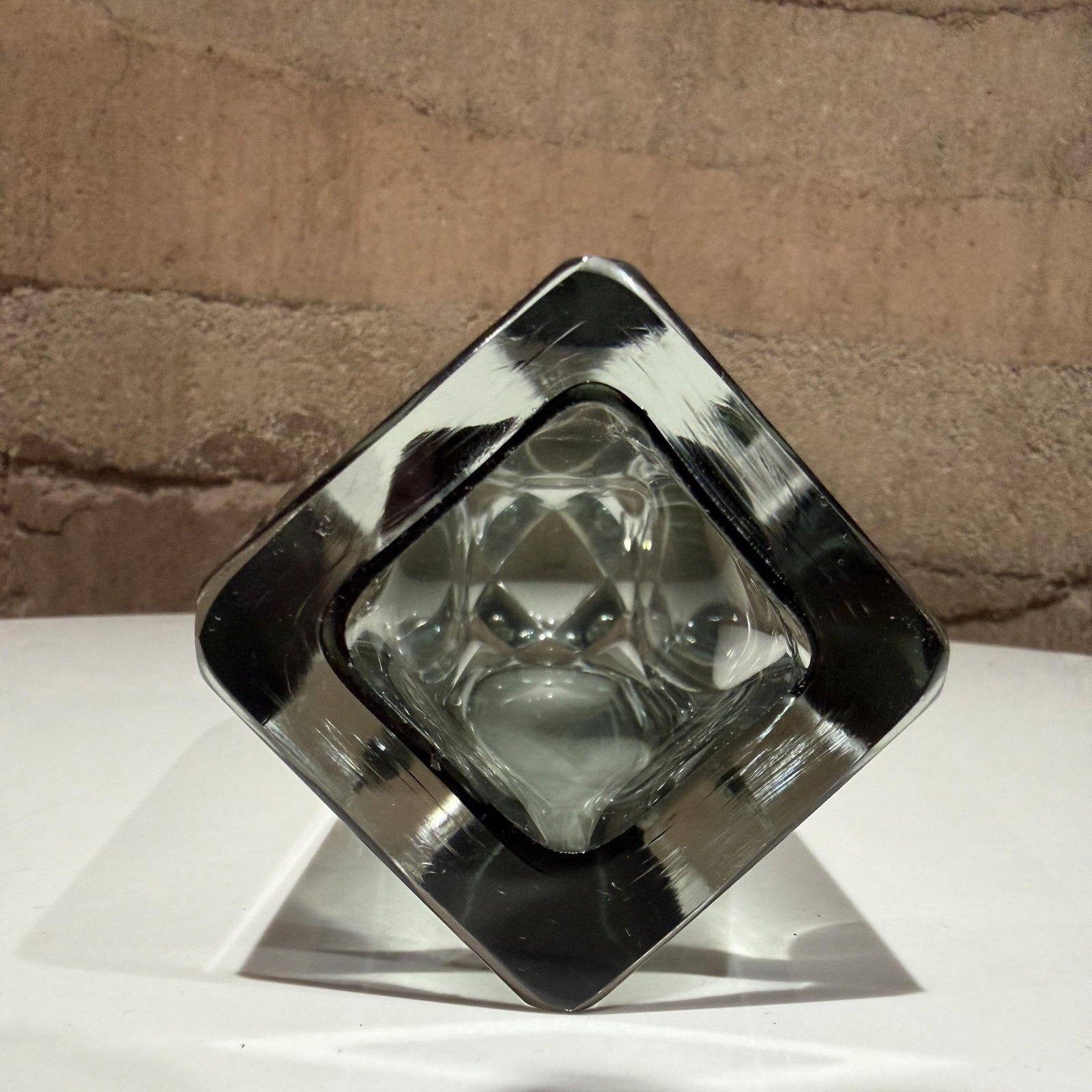 Murano Art Glass Vasesmoky Grey Sommerso Submerged Technique Mandruzzato - 7
