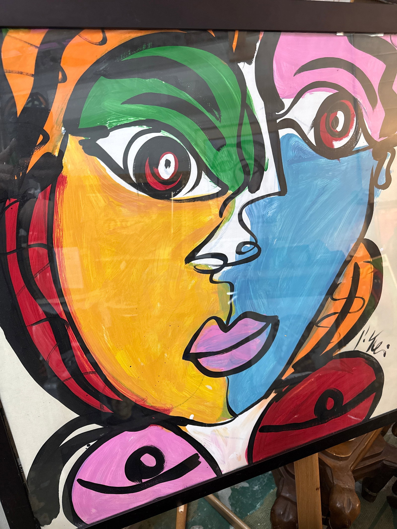 1970s Peter Keil Abstract Picasso Cubist Painting - 4
