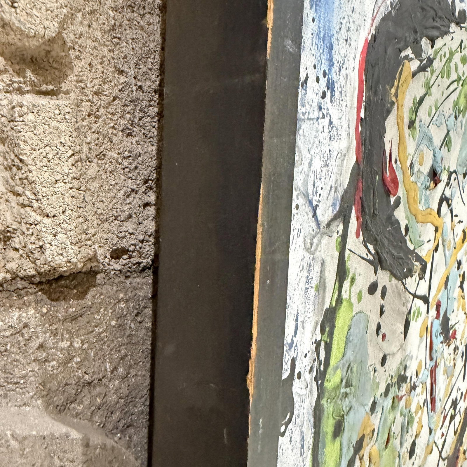 Abstract Expressionist Painting Textured "Drip" or "Splatter" After Jackson Pollock - 2