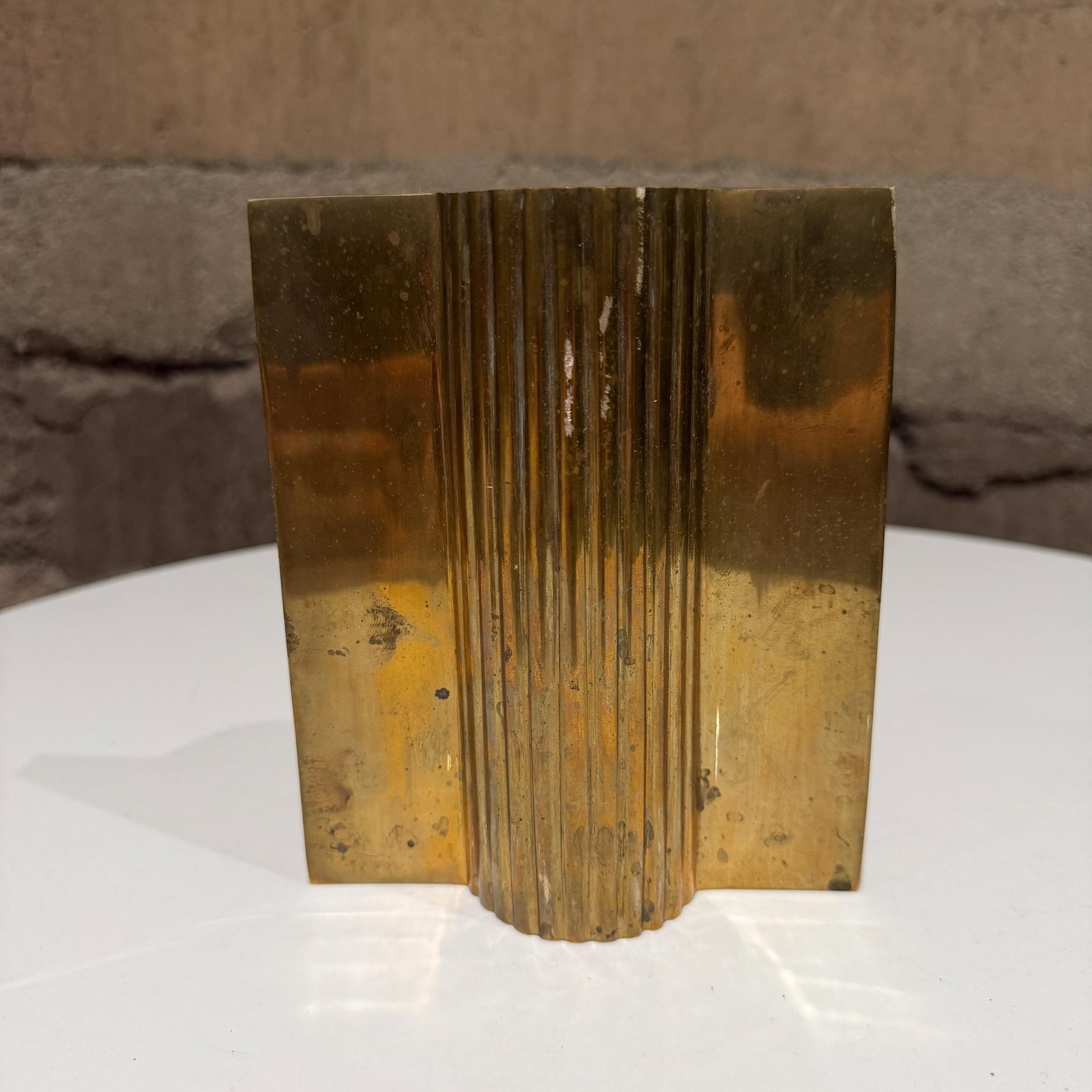 Mid-Century Modern Sculptural Ribbed Vase Object Eduardo Paolozzi Attr - 5