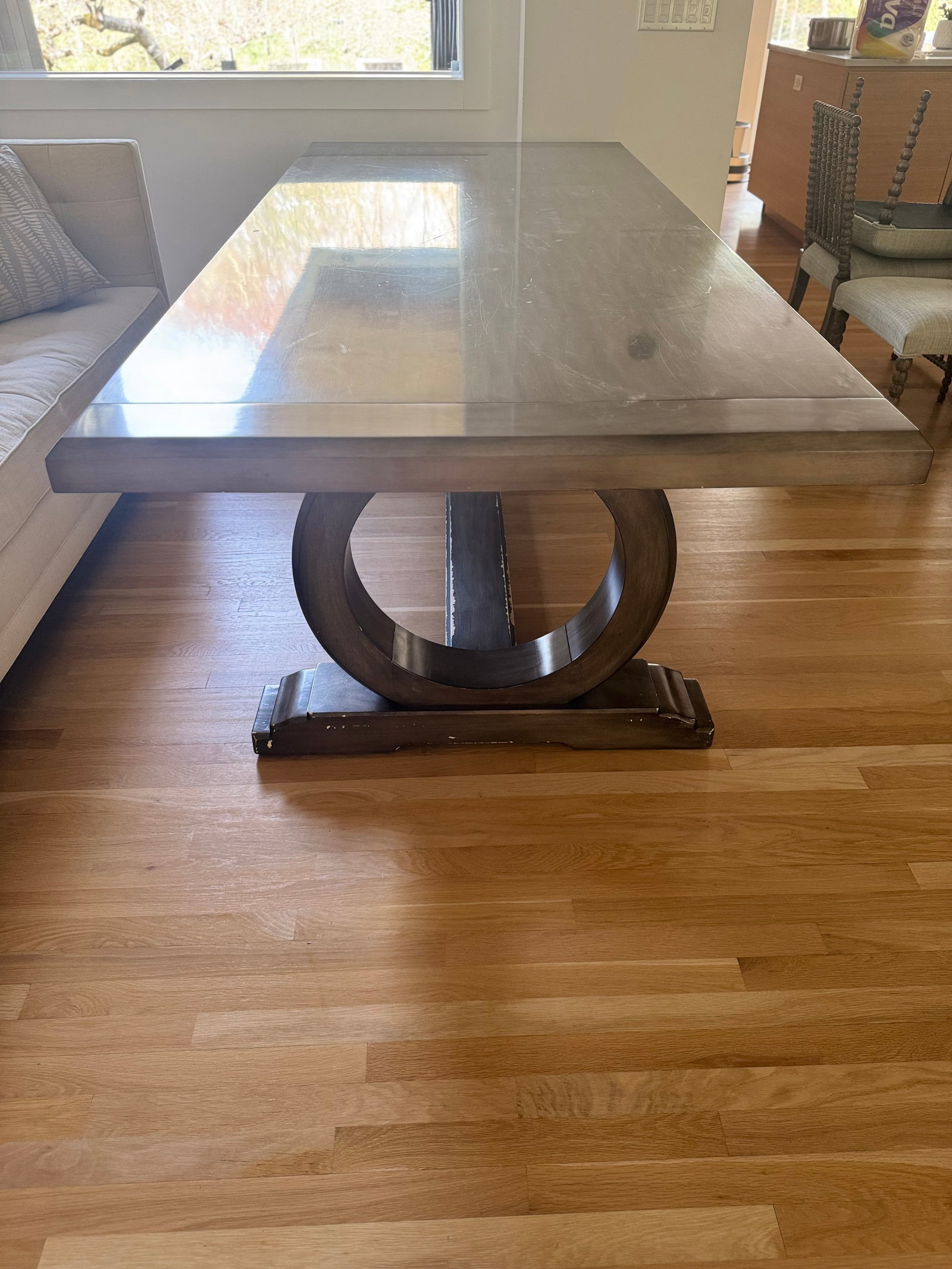 Chaddock Trestle Dining Table With Leaves - 2