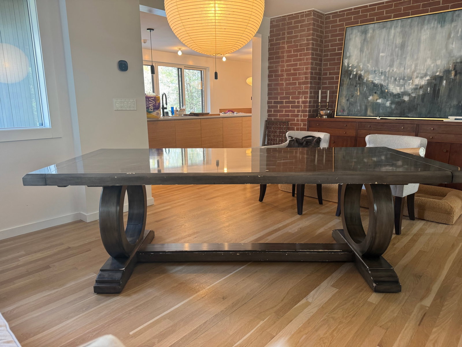 Chaddock Trestle Dining Table With Leaves - 5
