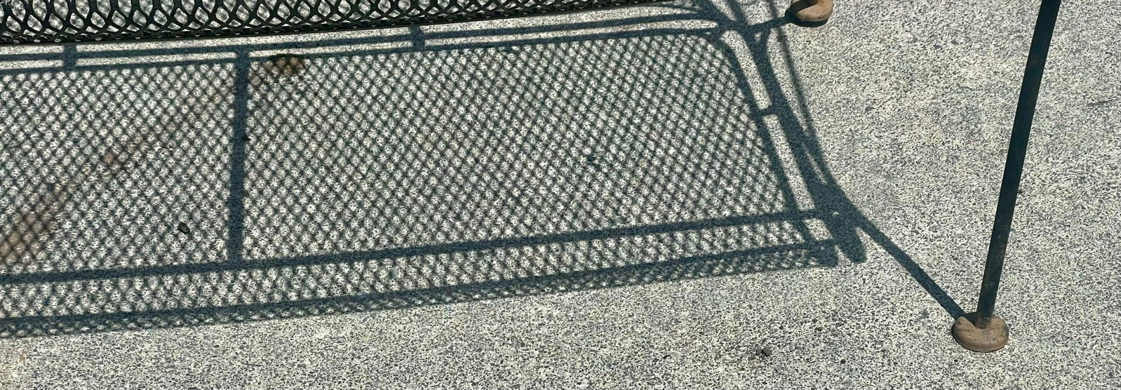 Mid 20th Century Woodard Grapevine Barrel Back Wrought Iron Bench Loveseat Grape Pattern - 10