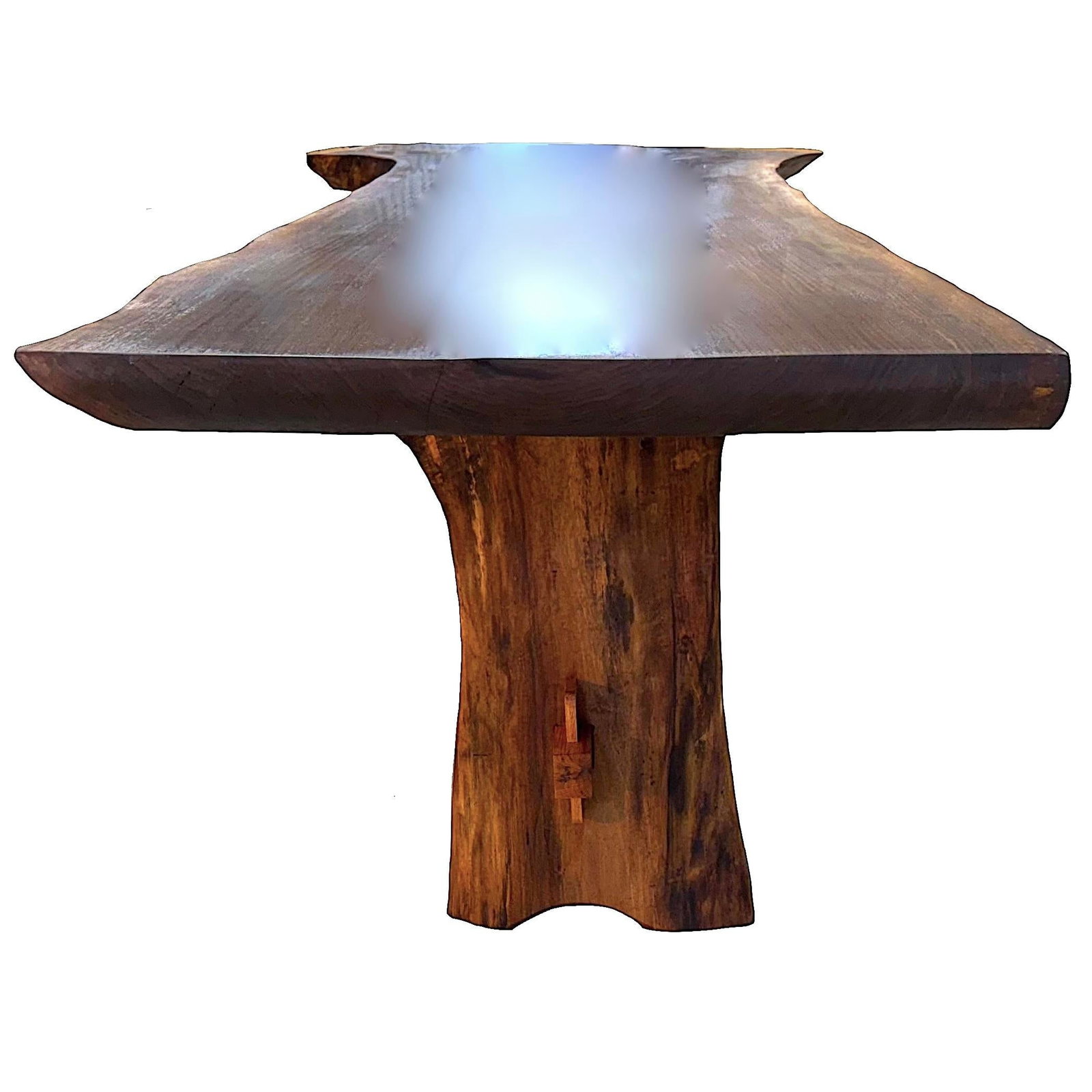Single Plank Live Edge Solid Walnut Dining Table - Handcrafted by Montana Rancher - 10