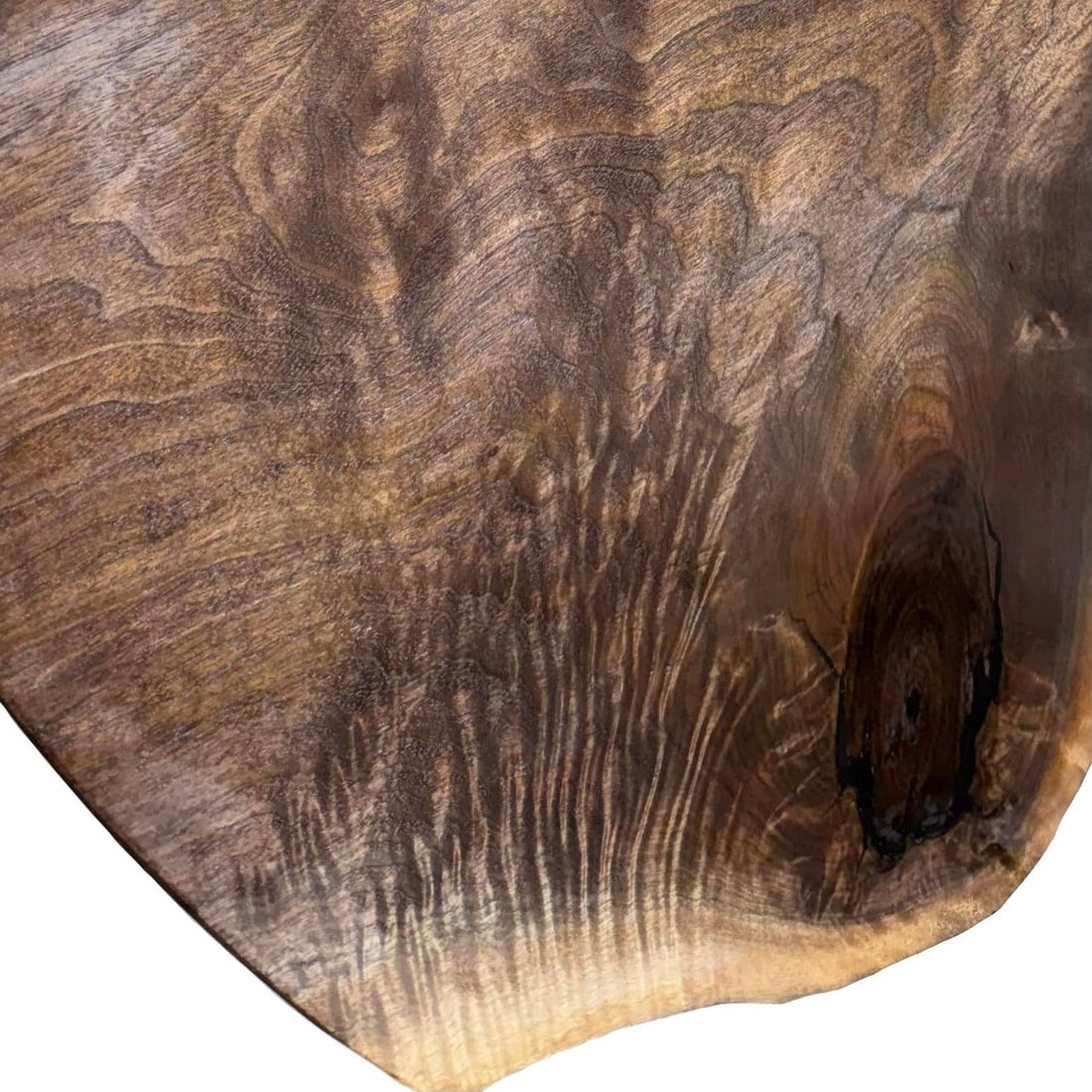 Single Plank Live Edge Solid Walnut Dining Table - Handcrafted by Montana Rancher - 2