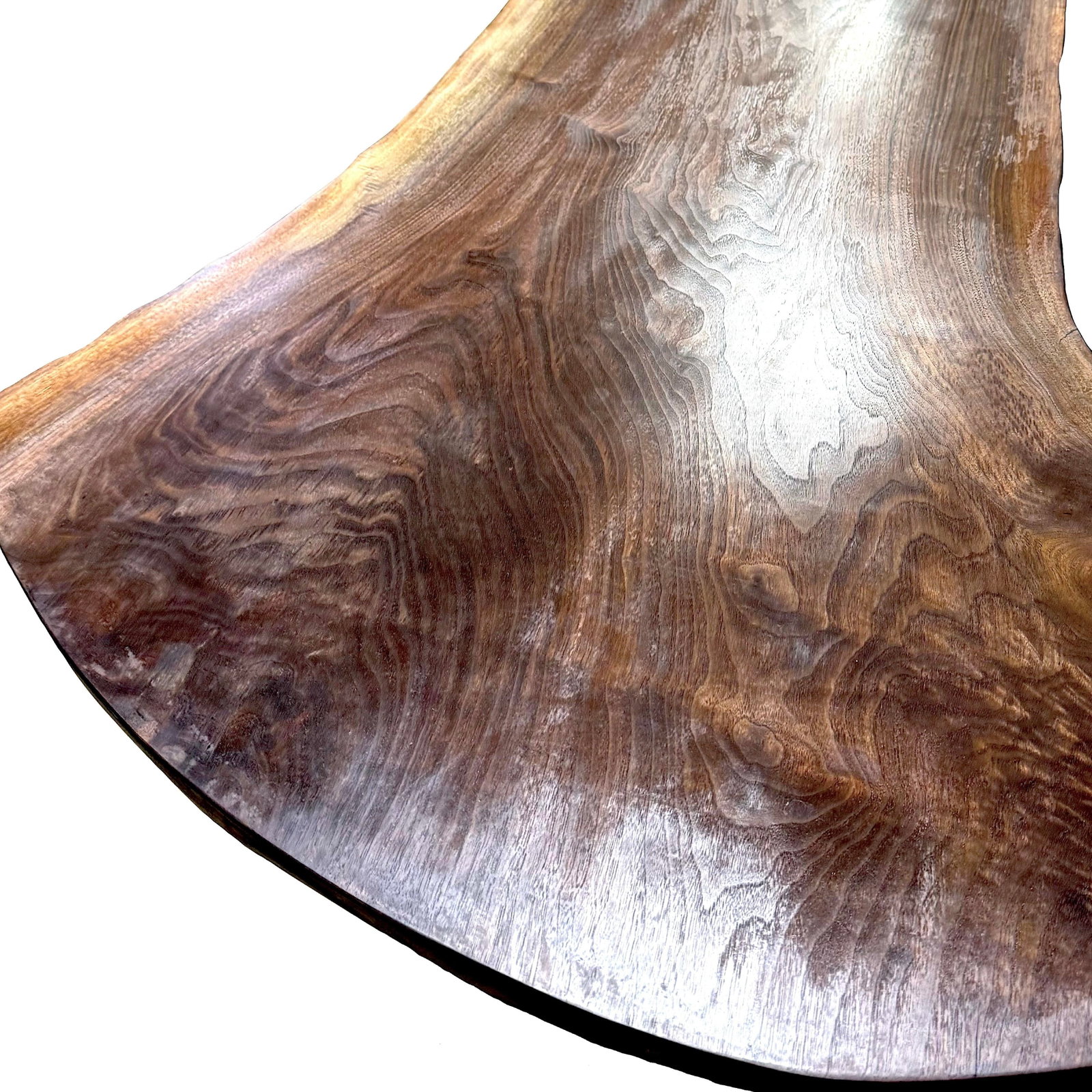 Single Plank Live Edge Solid Walnut Dining Table - Handcrafted by Montana Rancher - 4