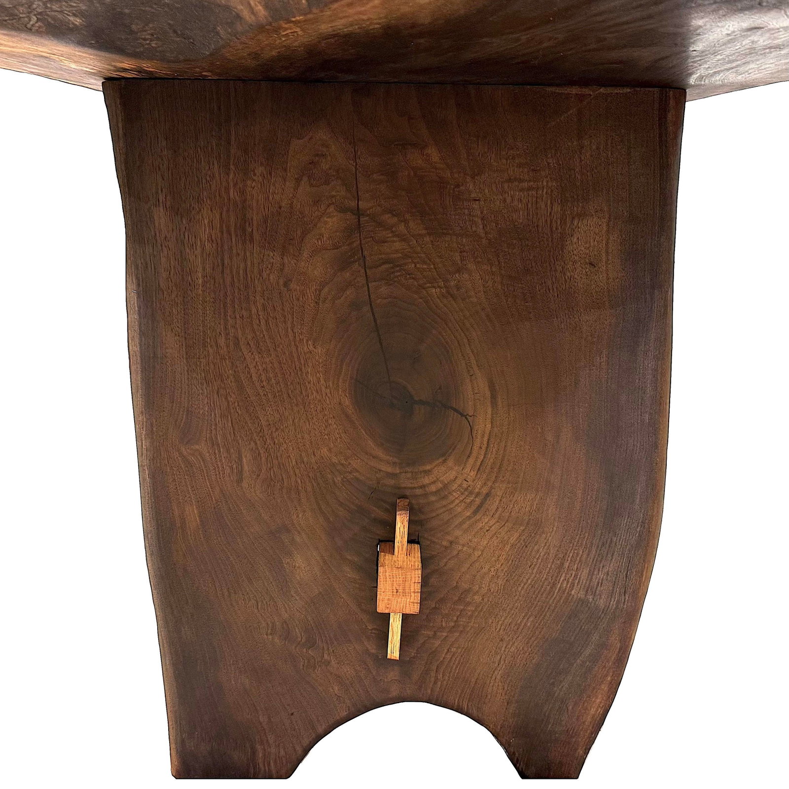 Single Plank Live Edge Solid Walnut Dining Table - Handcrafted by Montana Rancher - 7