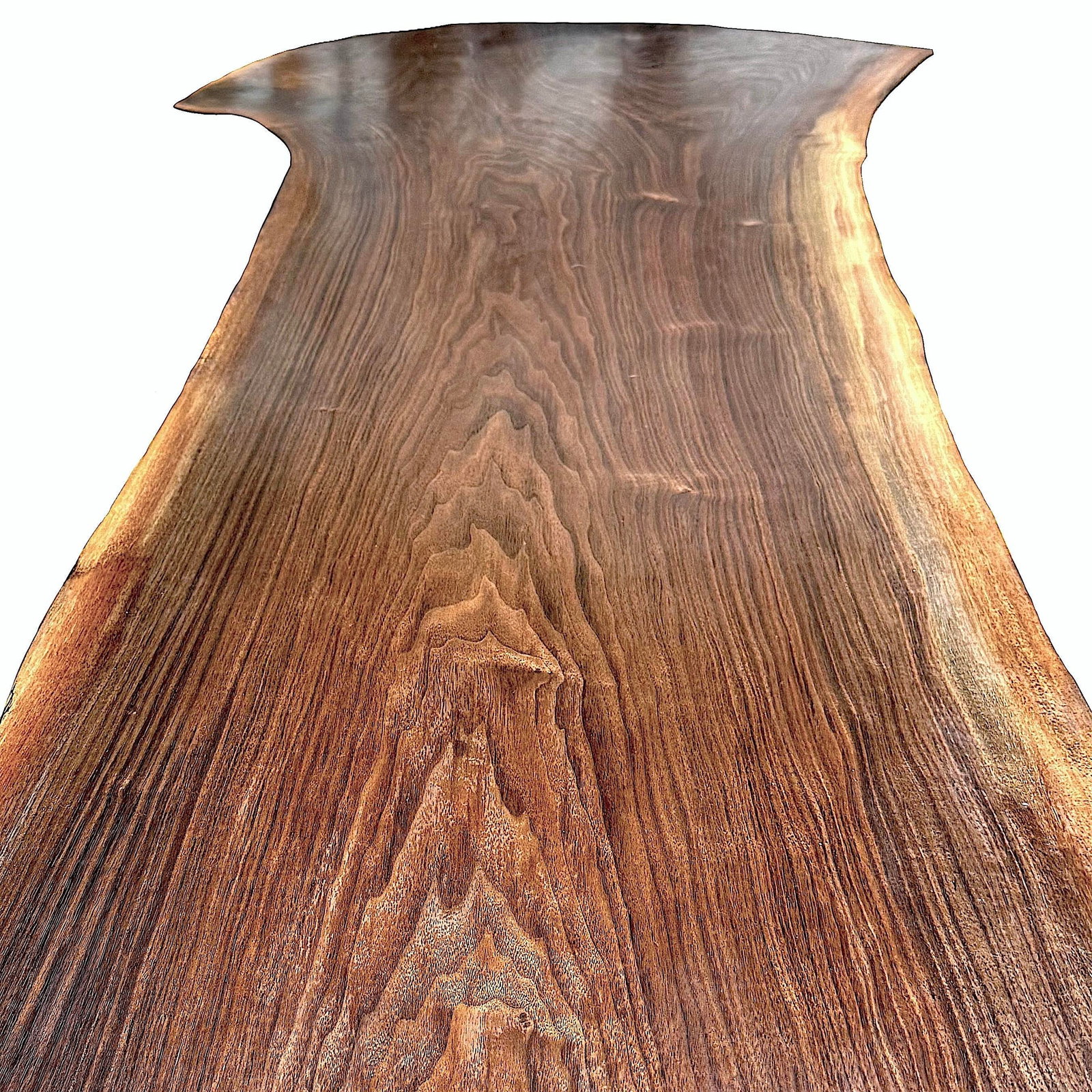 Single Plank Live Edge Solid Walnut Dining Table - Handcrafted by Montana Rancher - 9