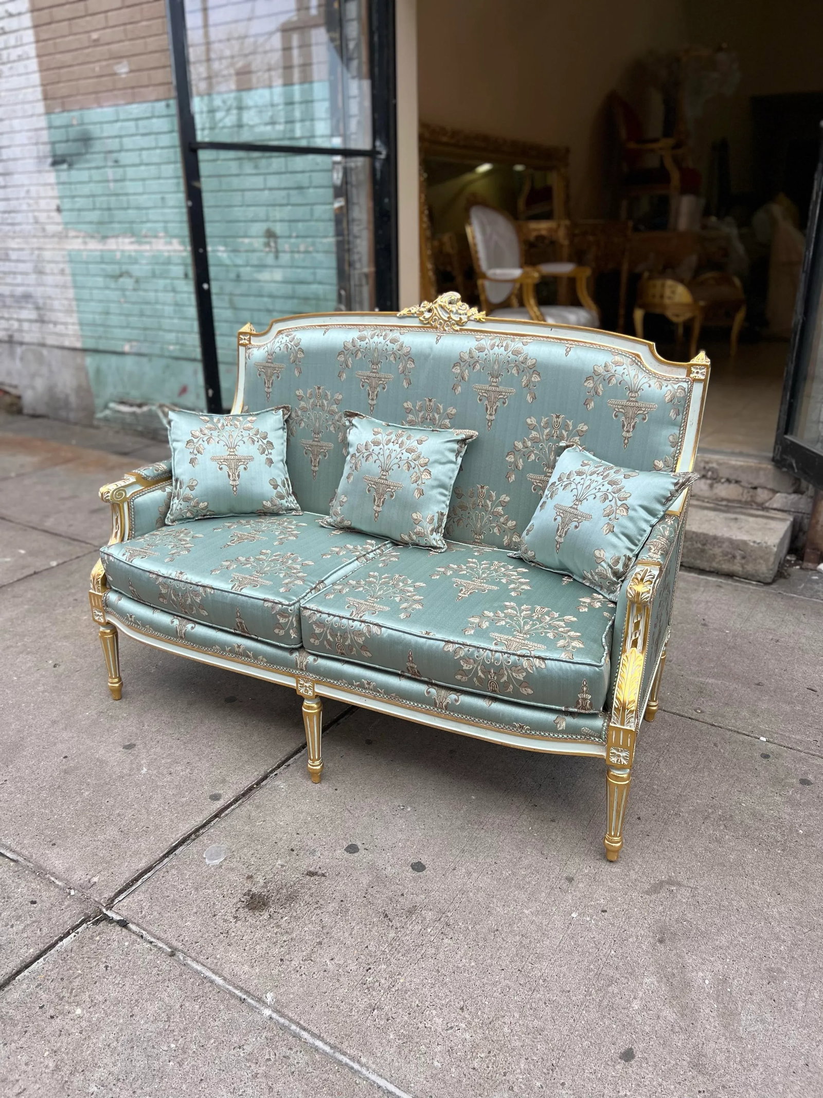 Louis XVI Canapé Sofa Settee - 7