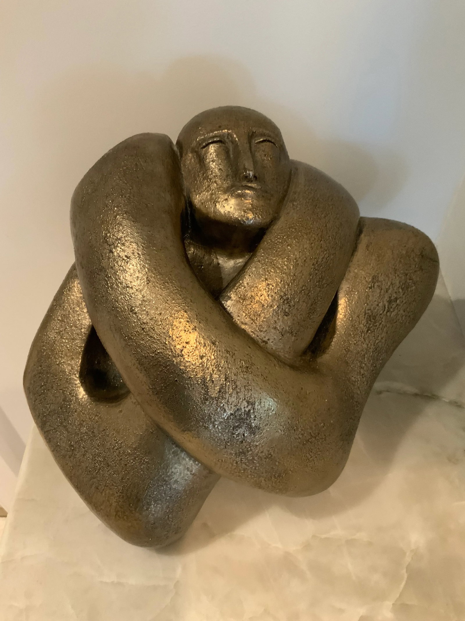 Carole Shultz Sculpture, "Woman Self-Embrace," 1975, Signed and Numbered - 5
