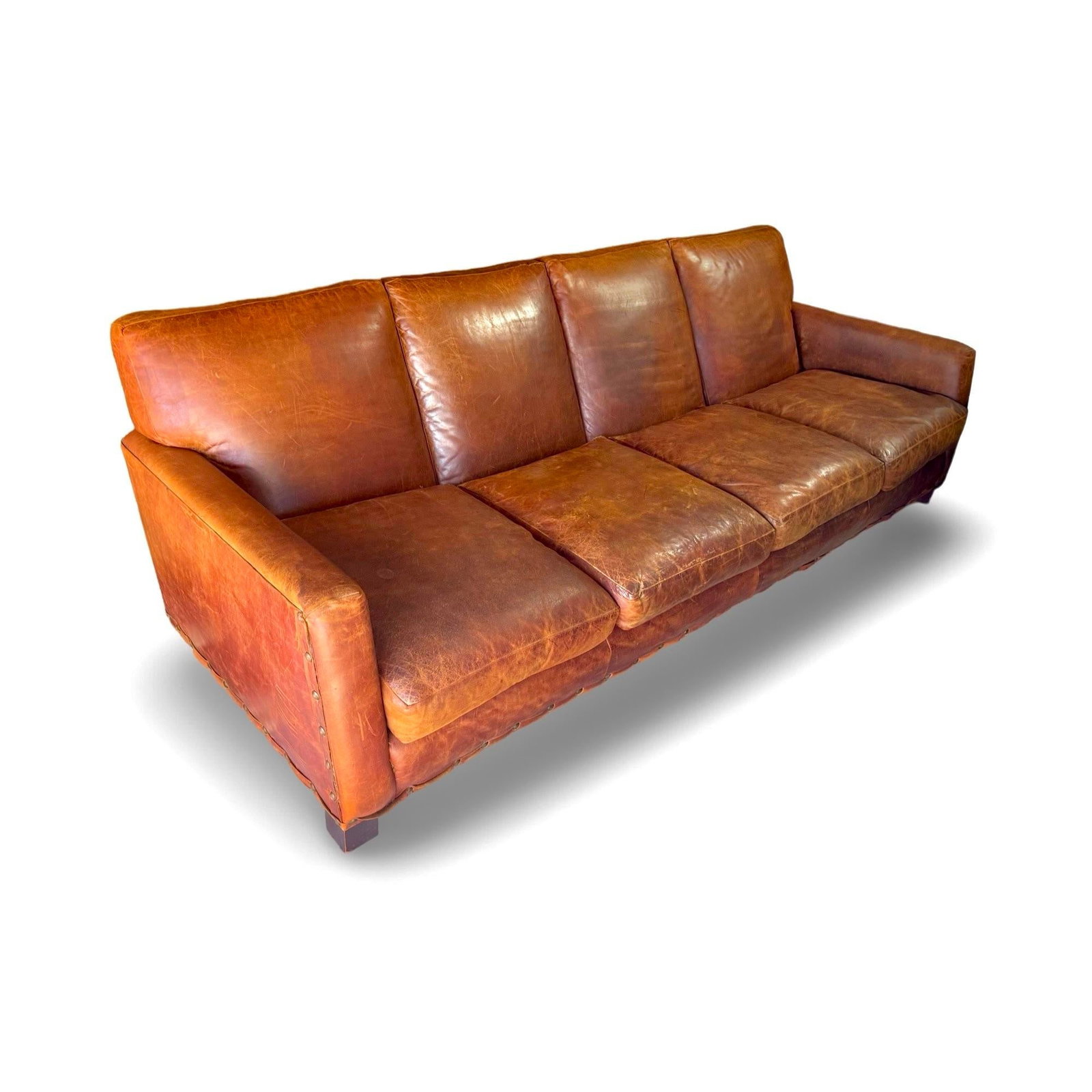 Vintage Ralph Lauren Leather Sofa - 5