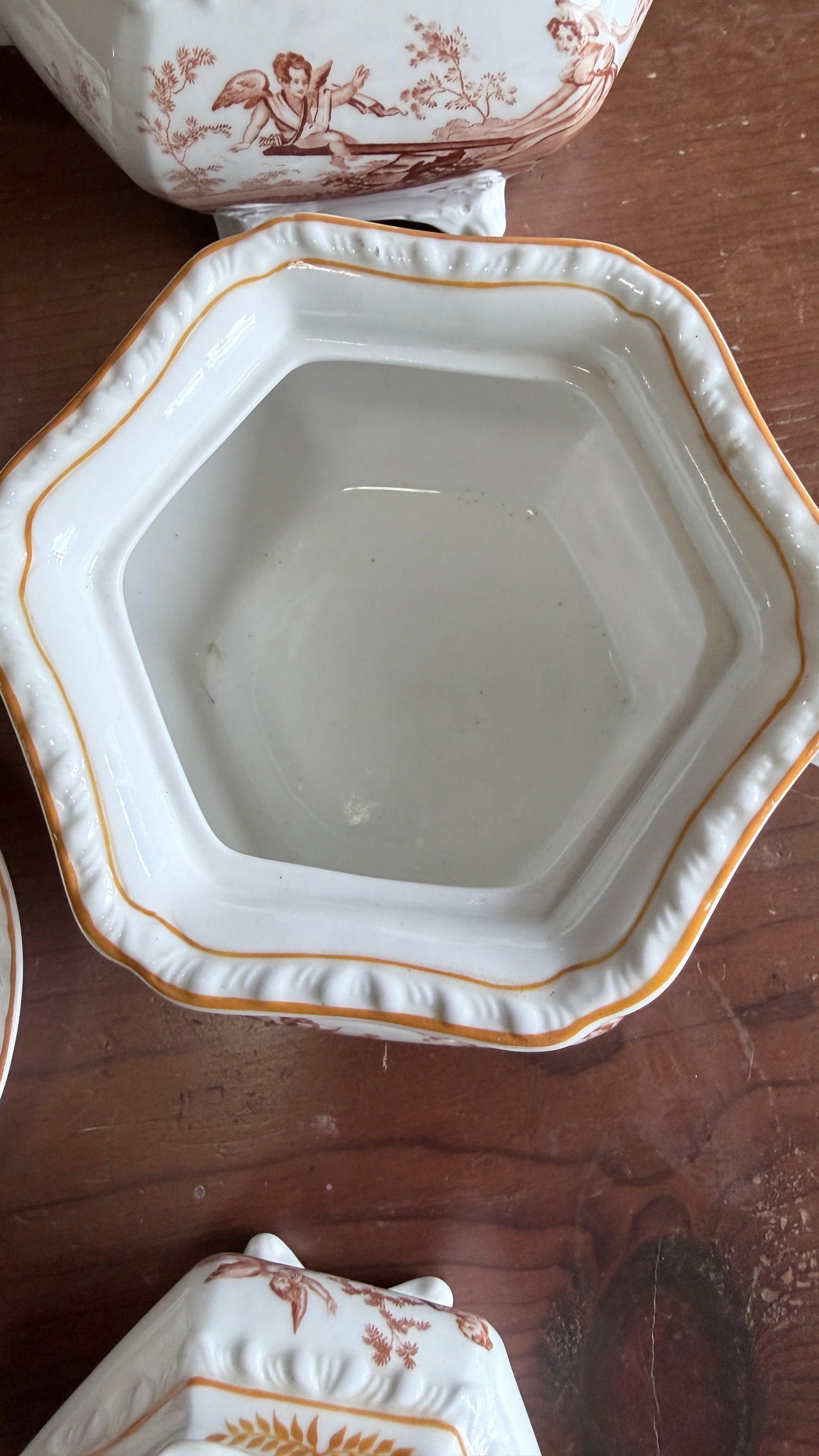 Rare Antique English Bone China Bat Printed Tea Service, by Ridgway, Pattern 1684/2, Circa 1830s - 2 - 11