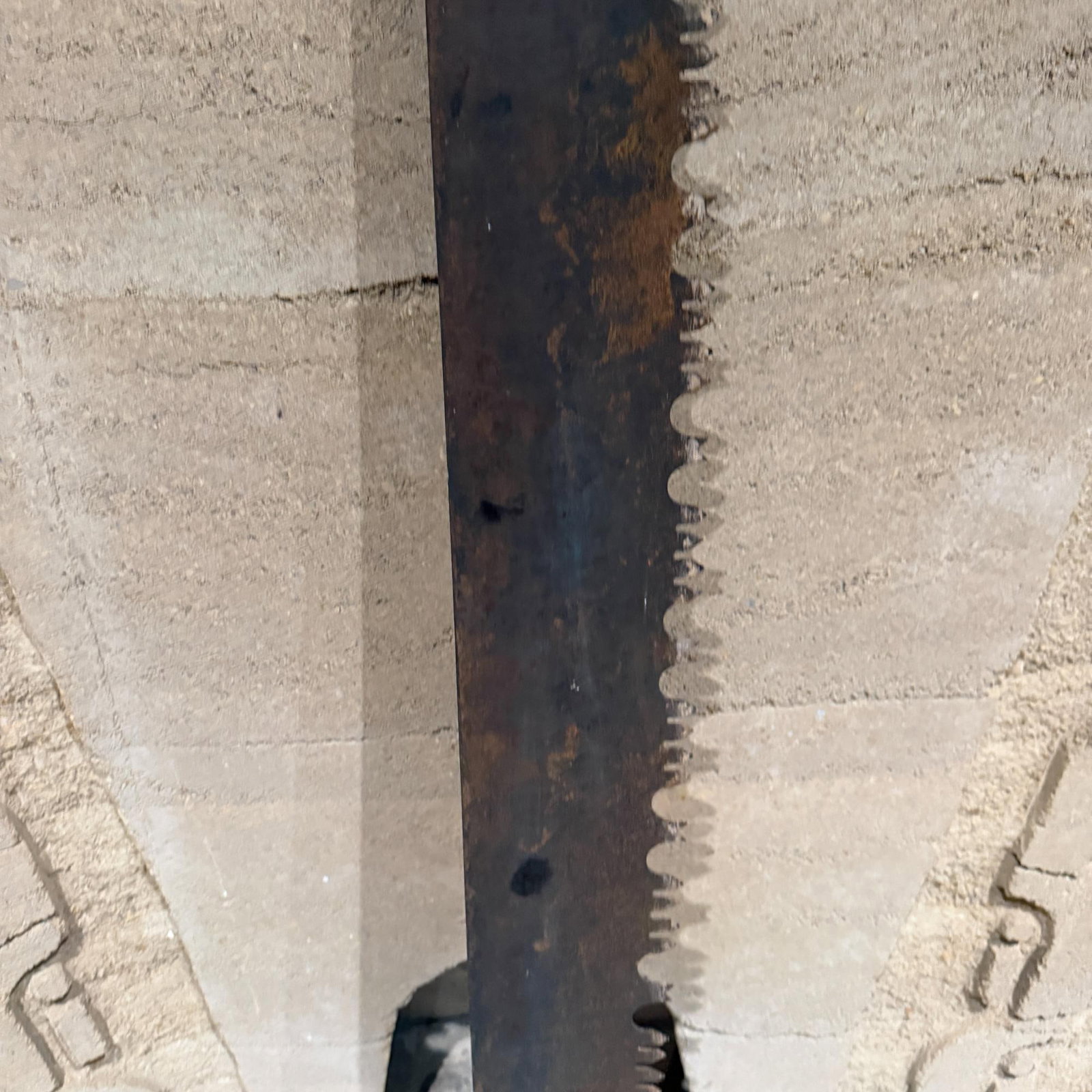 Antique Logging Tool Two-Man Crosscut Saw Wall Sculpture Decoration - 4