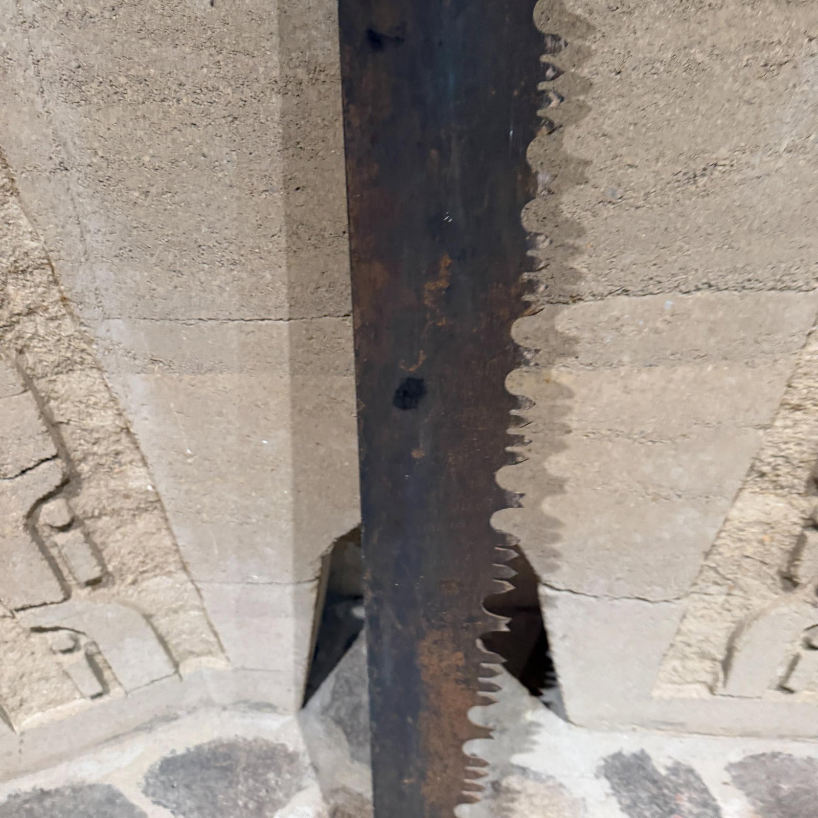 Antique Logging Tool Two-Man Crosscut Saw Wall Sculpture Decoration - 7