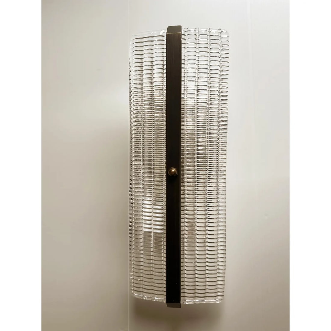 Contemporary Rectangular Diamond-Motif Murano Glass Sconces "” Set of Four - 3
