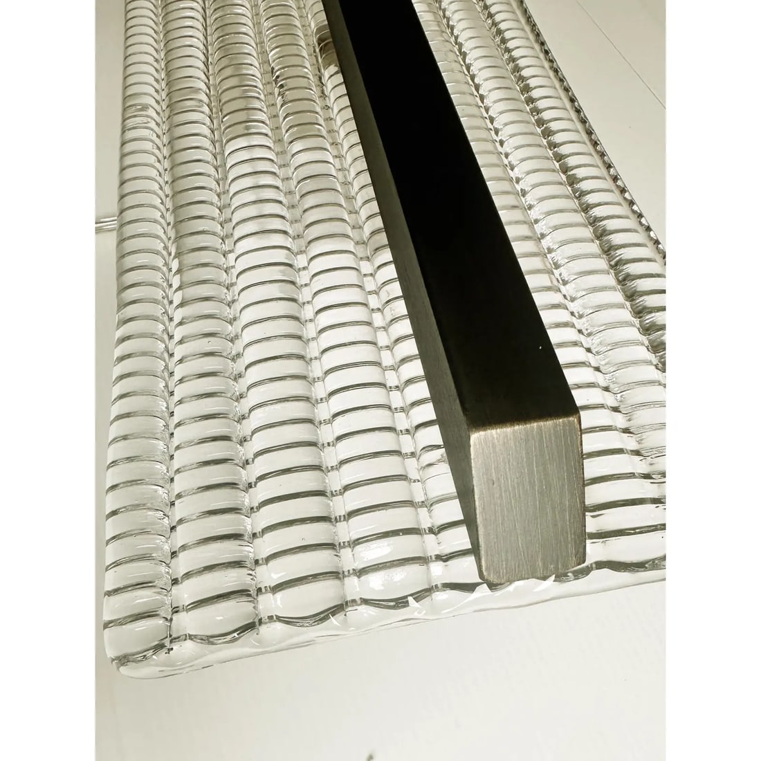 Contemporary Rectangular Diamond-Motif Murano Glass Sconces "” Set of Four - 7