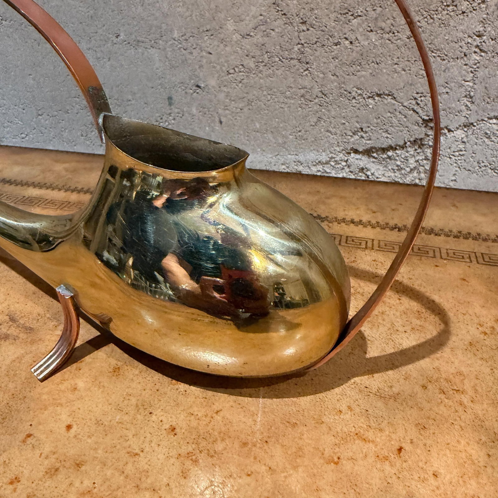 Mid-Century Modern Brass Watering Can Ariosa Carl Aubock GÃ¼nter Kupetz Era - 11