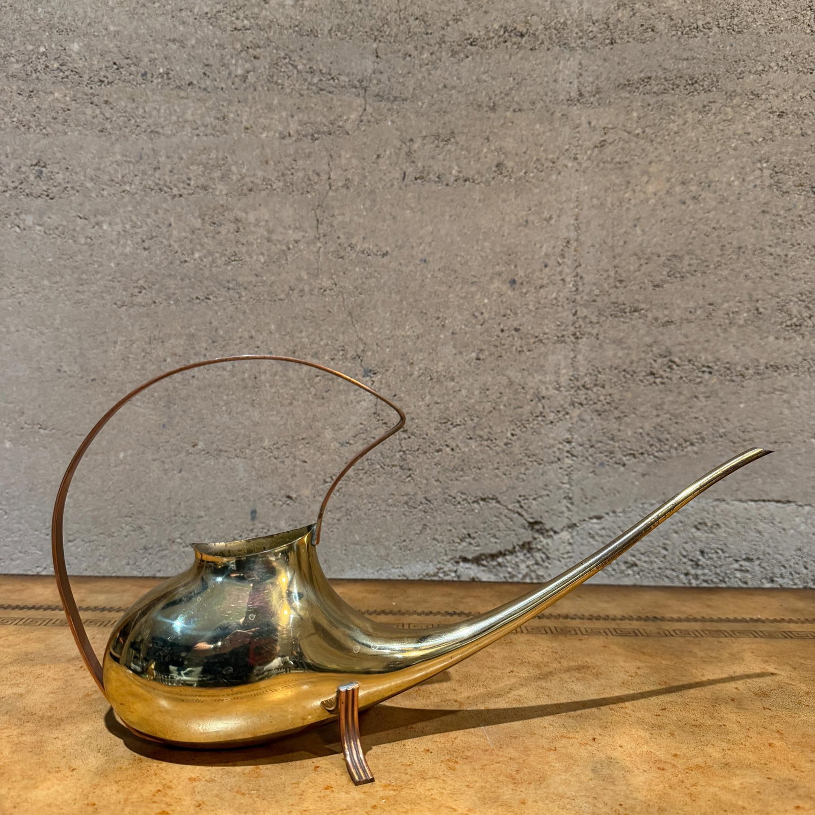 Mid-Century Modern Brass Watering Can Ariosa Carl Aubock GÃ¼nter Kupetz Era - 2