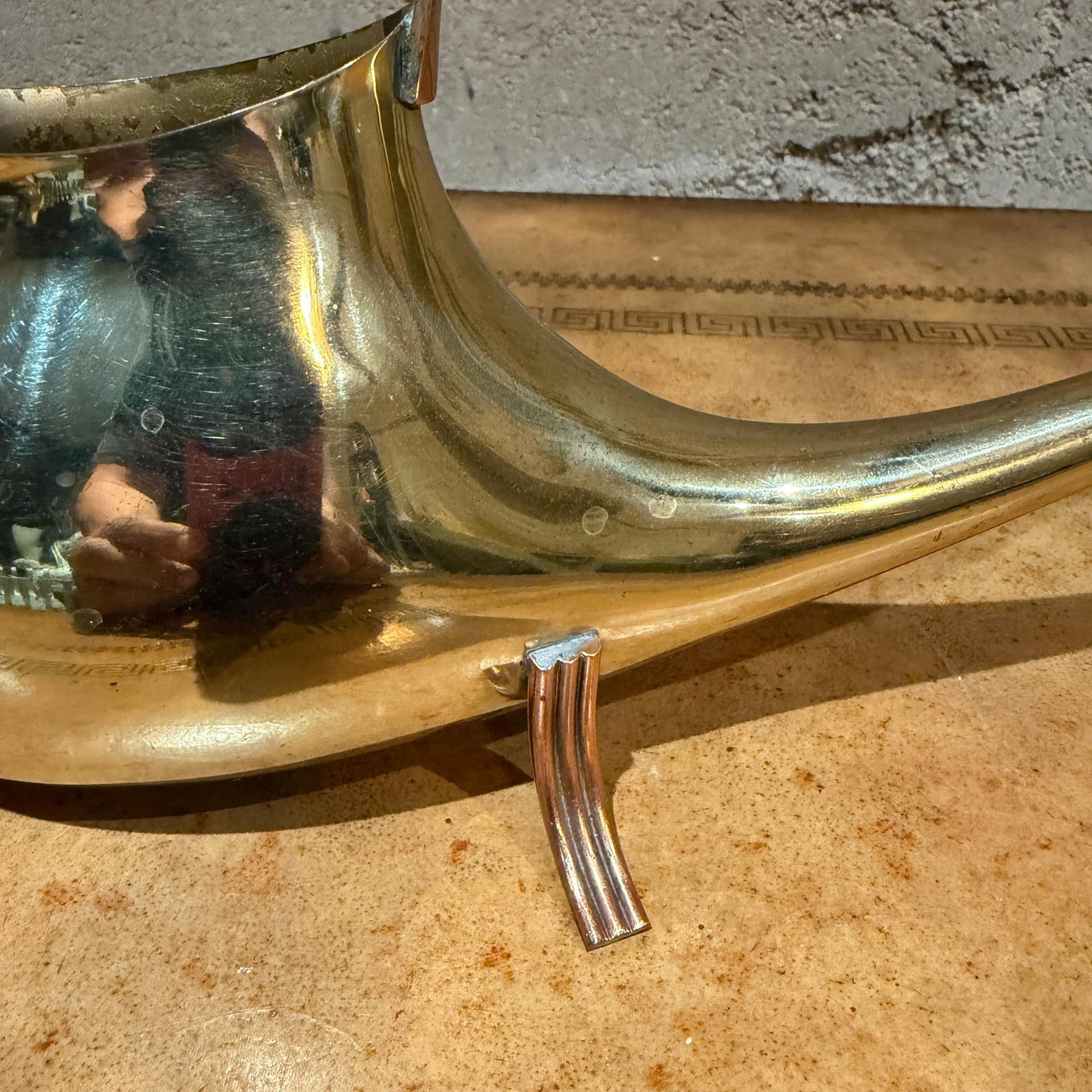 Mid-Century Modern Brass Watering Can Ariosa Carl Aubock GÃ¼nter Kupetz Era - 6