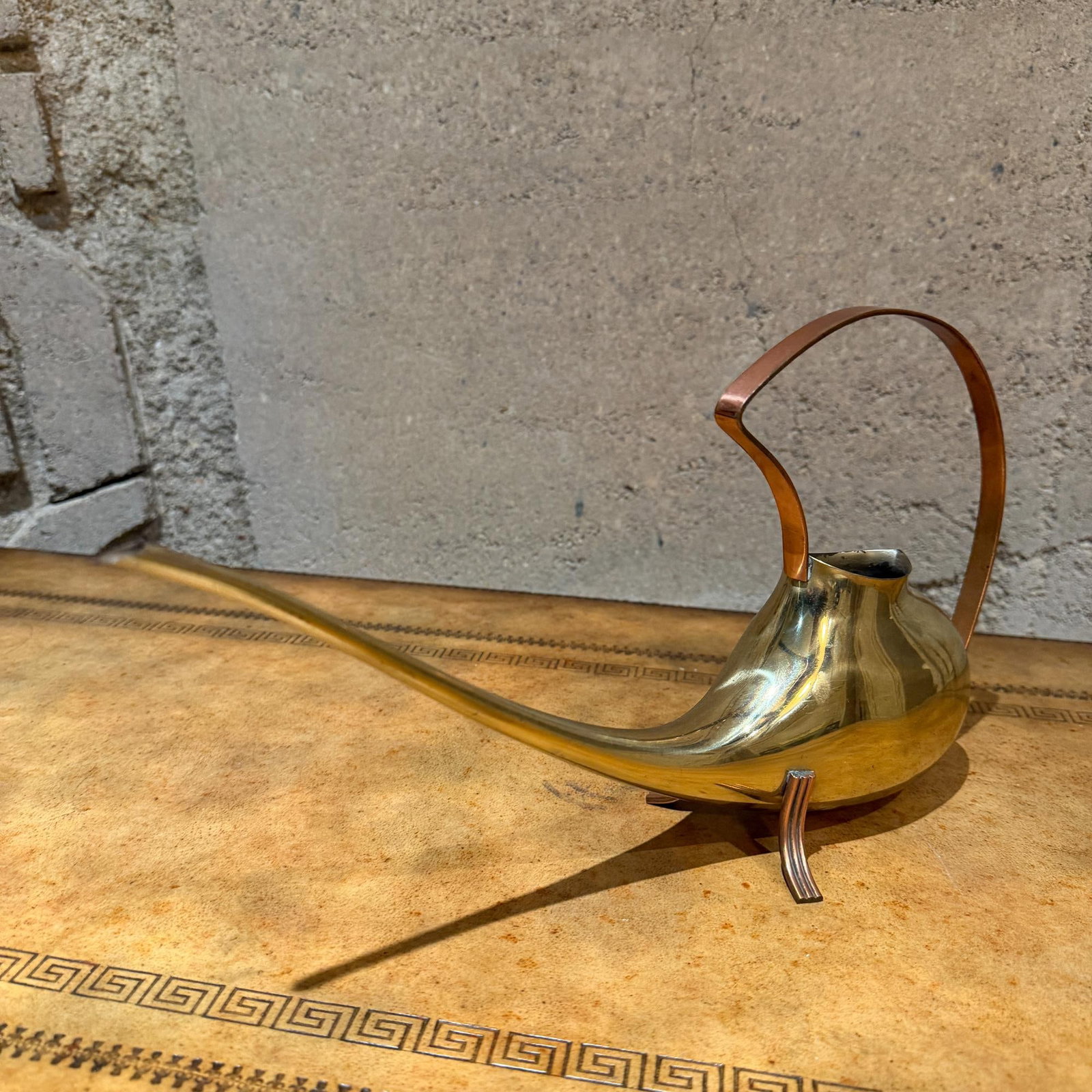 Mid-Century Modern Brass Watering Can Ariosa Carl Aubock GÃ¼nter Kupetz Era - 7