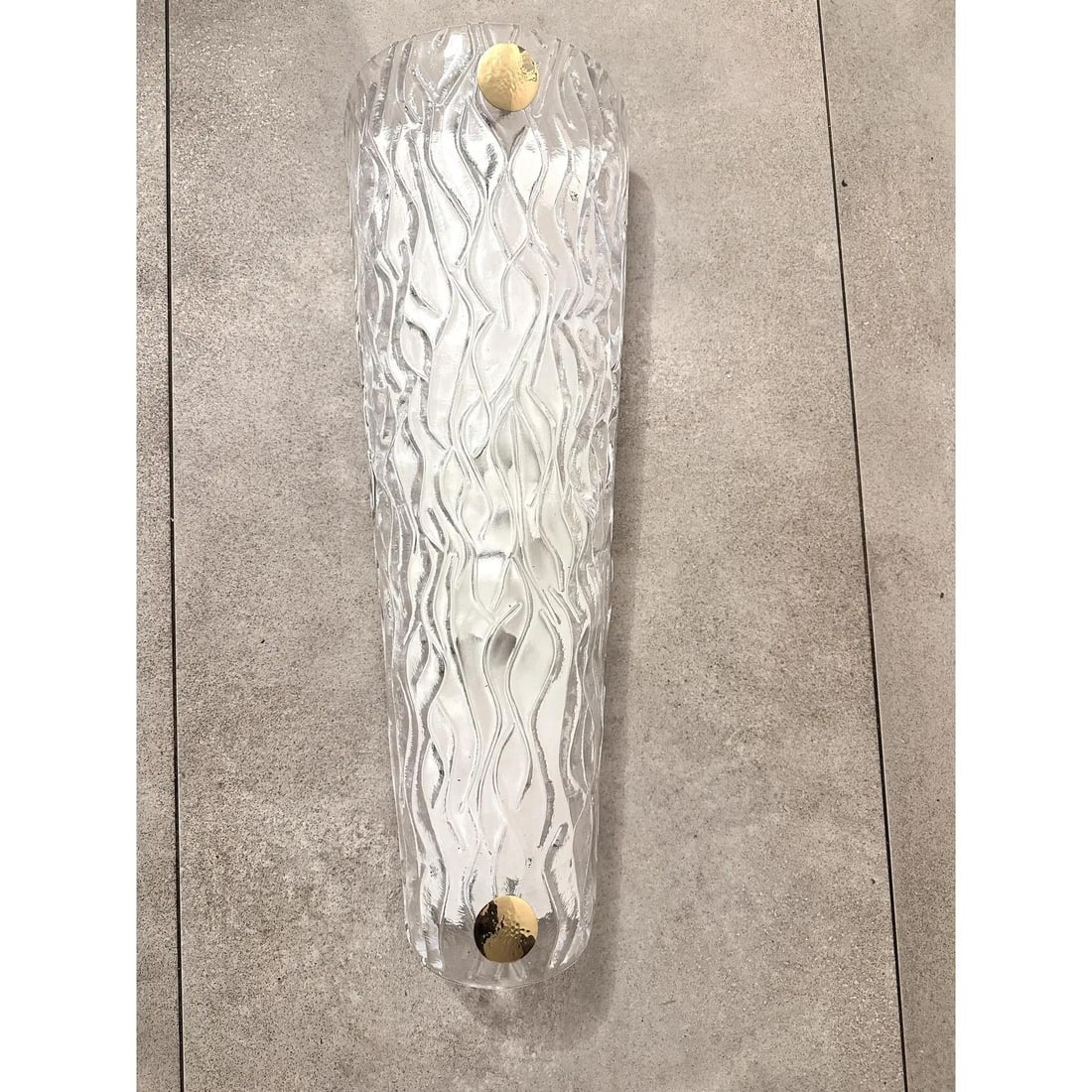 Monumental Clear Murano Glass Wall Sconces From Italy – Set of Four - 6