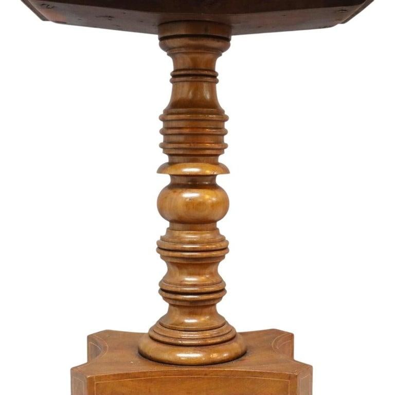 English Rosewood Tea Caddy With Satinwood Banding & Claw Feet 19thC - 4