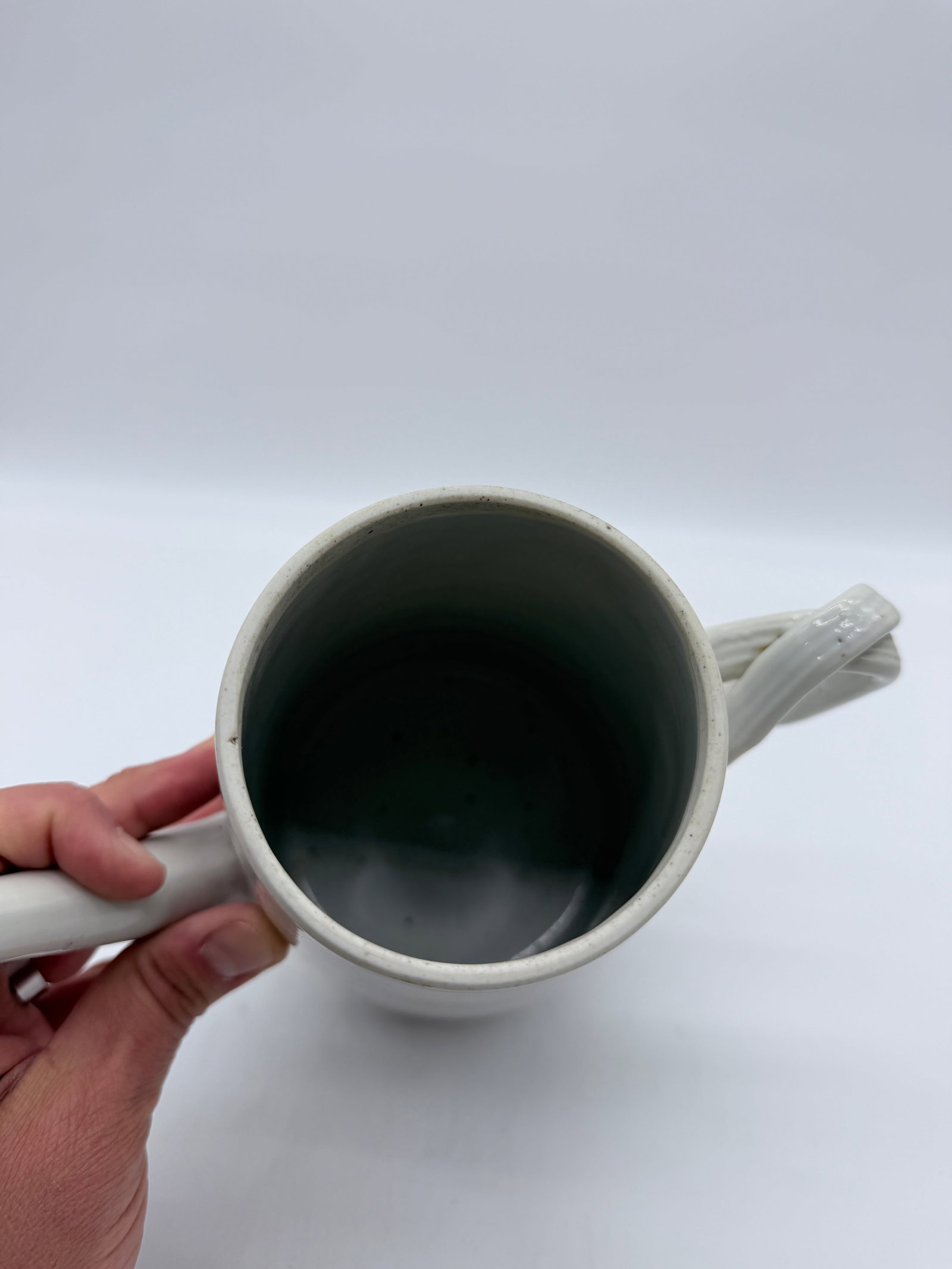 Antique Chinese Export White Porcelain Teapot With Lid, Circa 1800 - 12