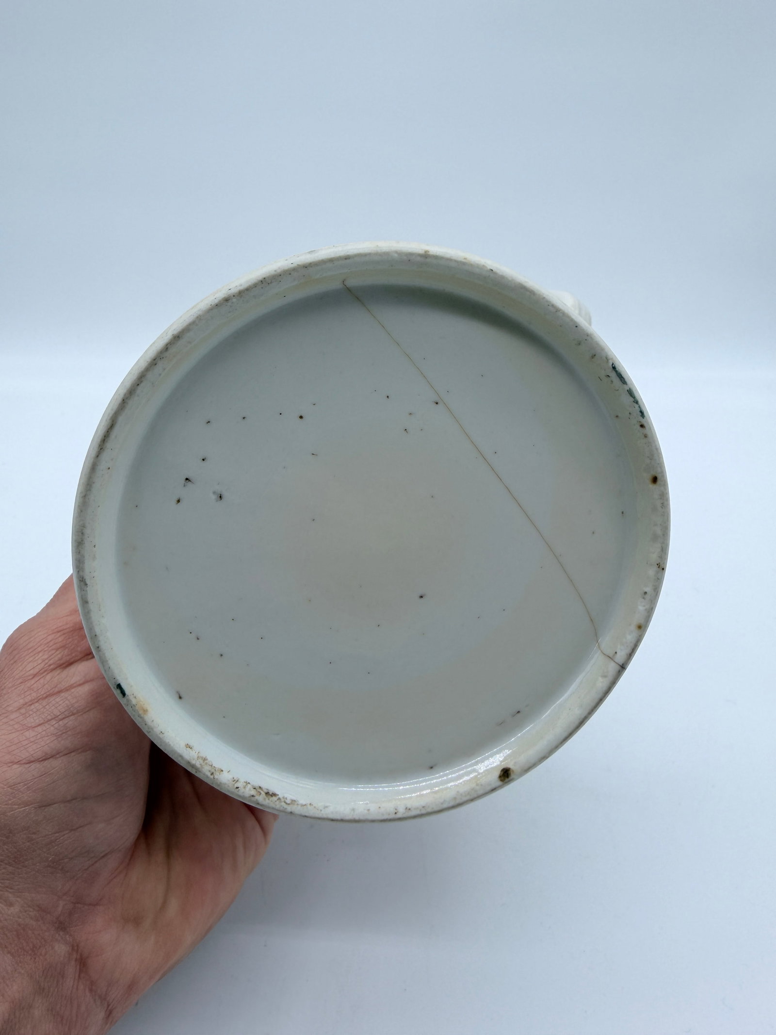 Antique Chinese Export White Porcelain Teapot With Lid, Circa 1800 - 13