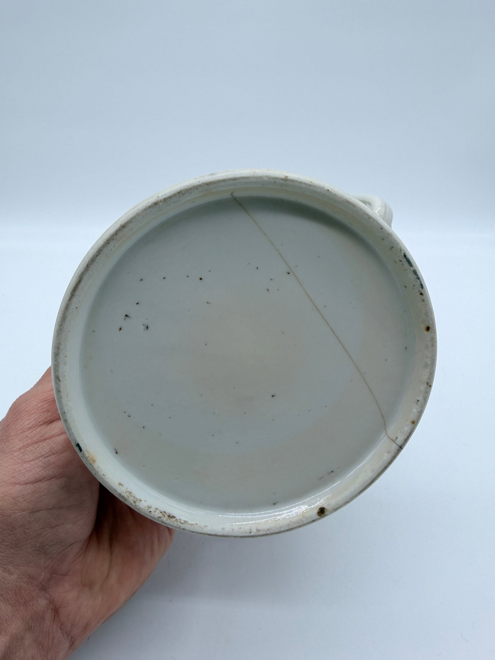 Antique Chinese Export White Porcelain Teapot With Lid, Circa 1800 - 15