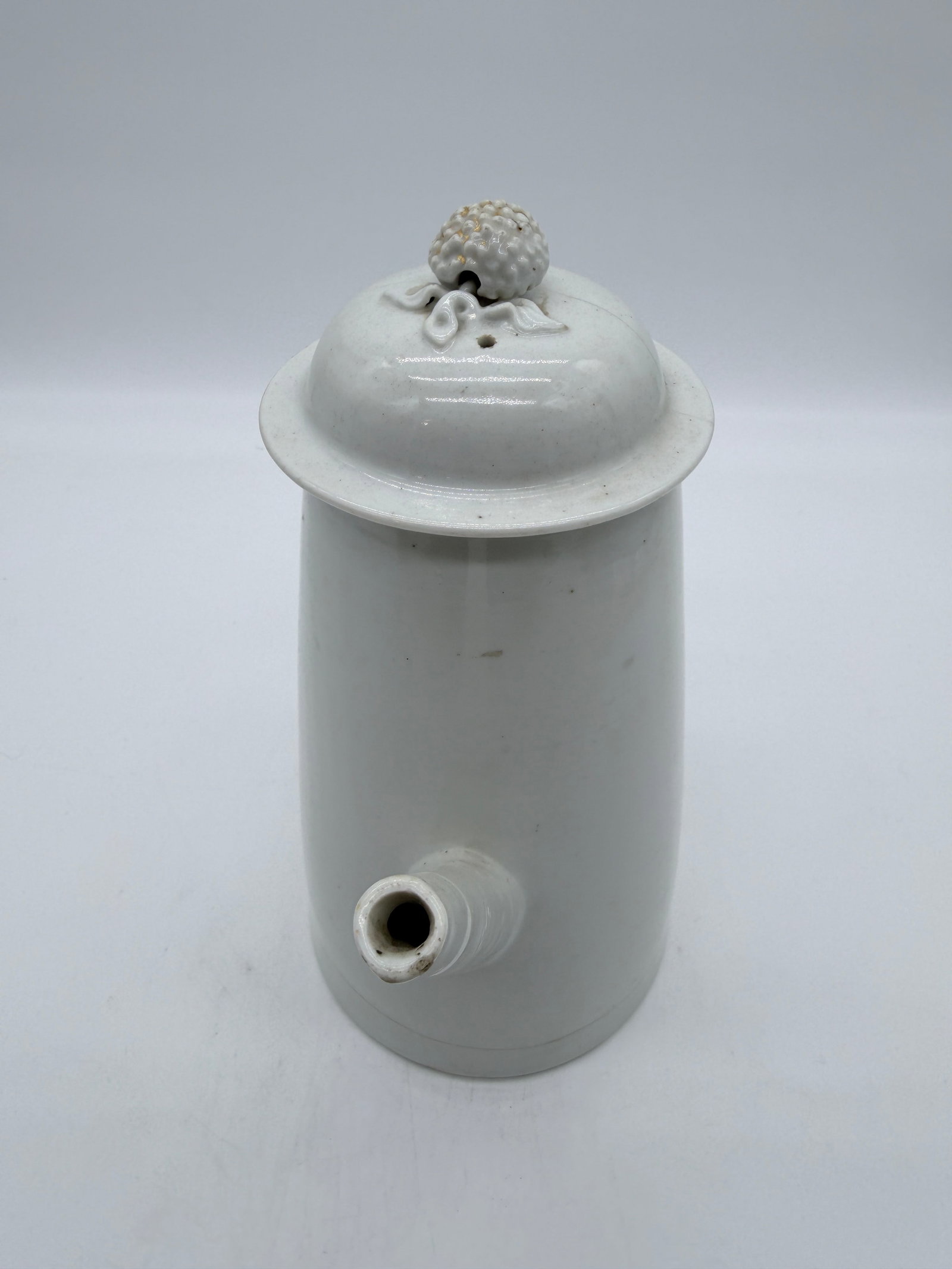 Antique Chinese Export White Porcelain Teapot With Lid, Circa 1800 - 7