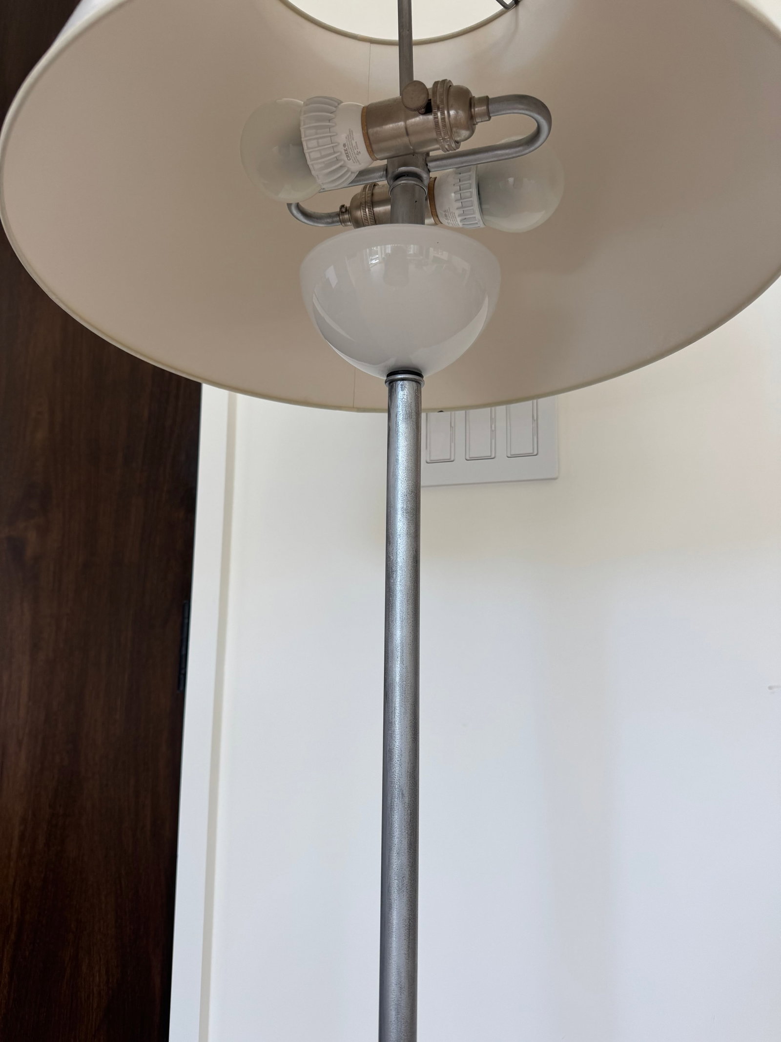 Pair of Urban Electric Co Brushed Metal Floor Lamps - 2