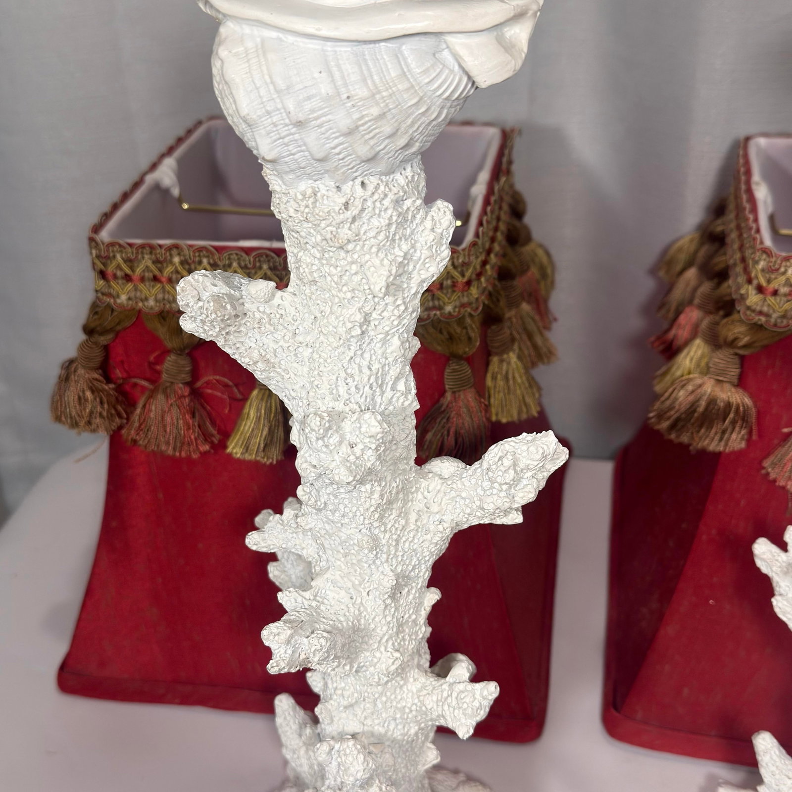 Late 20th Century Faux Coral Lamps by Turtle and Crane - A Pair - 7