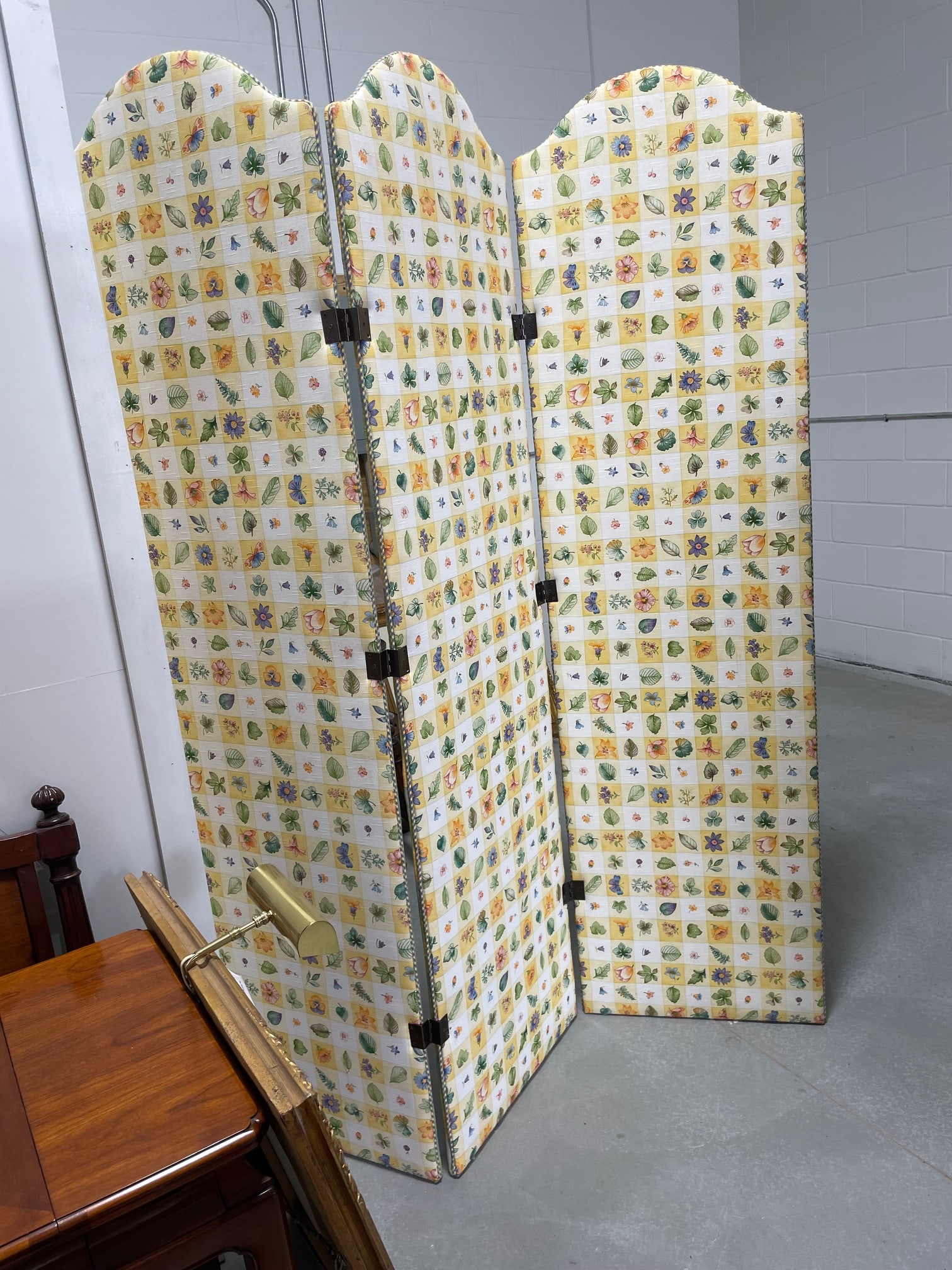Upholstered 3-Panel Folding Screen - 10
