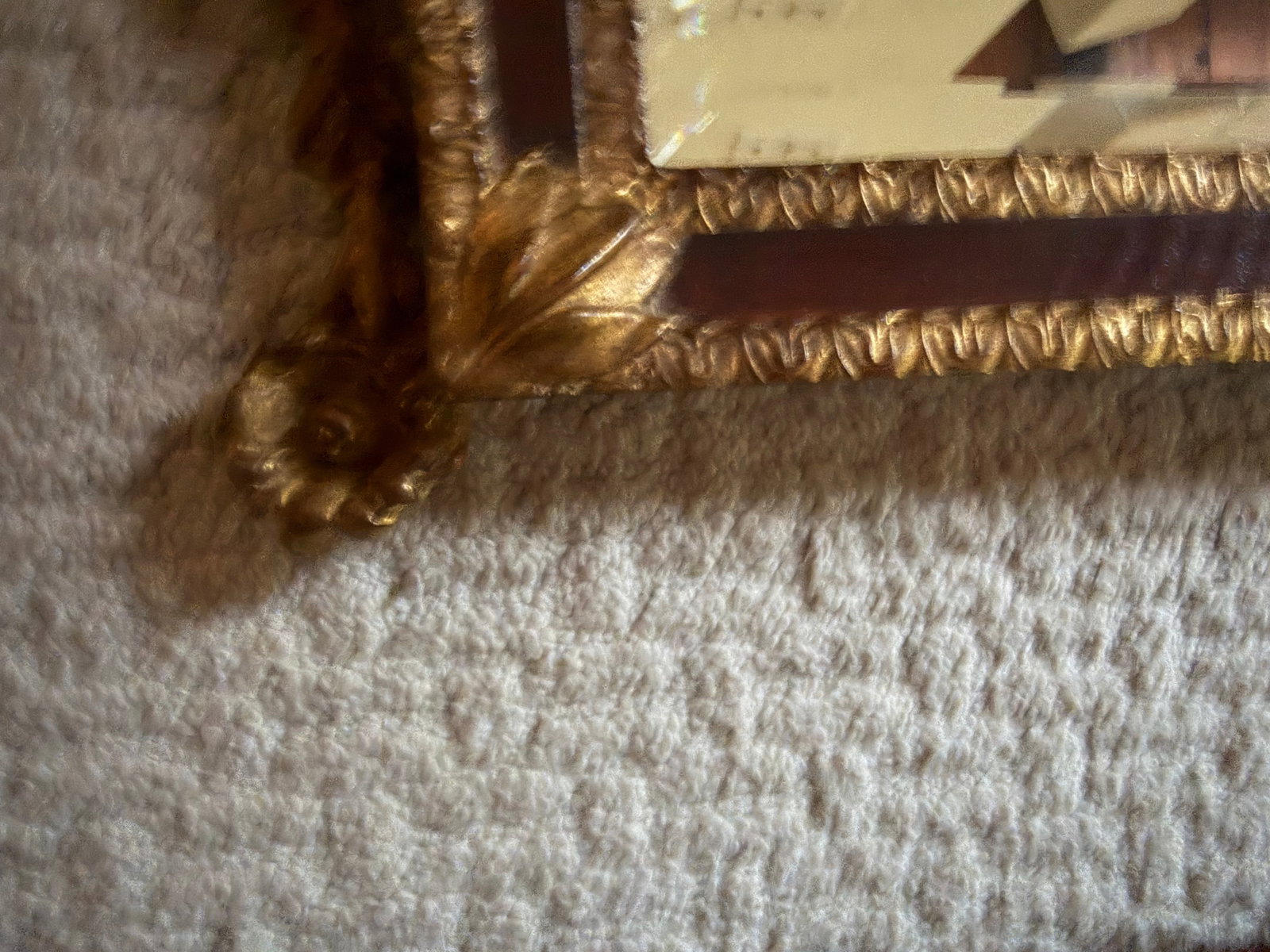 1990 Carvers Guild Large Hand Carved Ornate Gilded Mahogany Mirror - 4