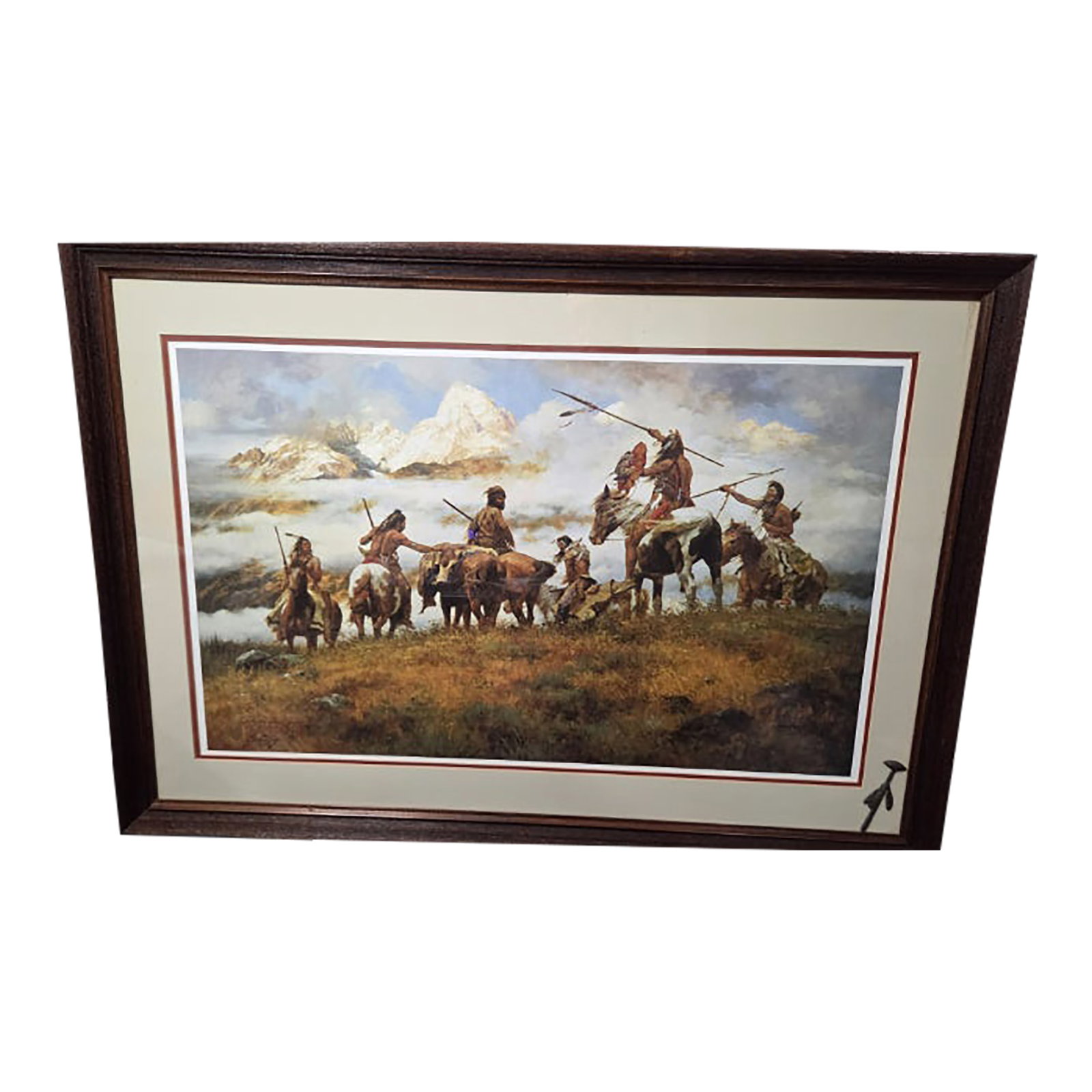 The Ploy by Renowned Western Artist Howard Terpning 1978 Print Signed and Numbered 190/1000 With Coa (1 of 10)