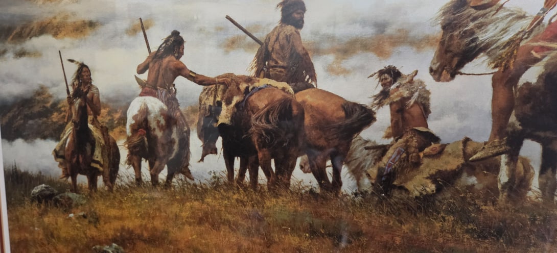 The Ploy by Renowned Western Artist Howard Terpning 1978 Print Signed and Numbered 190/1000 With Coa - 4