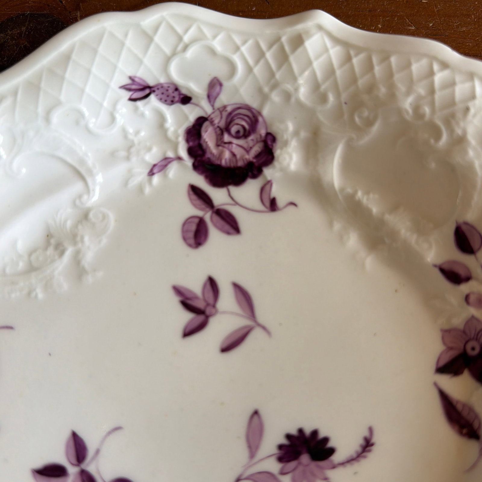 Set of 3 Antique Job Ridgway Cauldon Place Single-Handled Trays, Pattern B1154, Circa 1808-1814 - 6