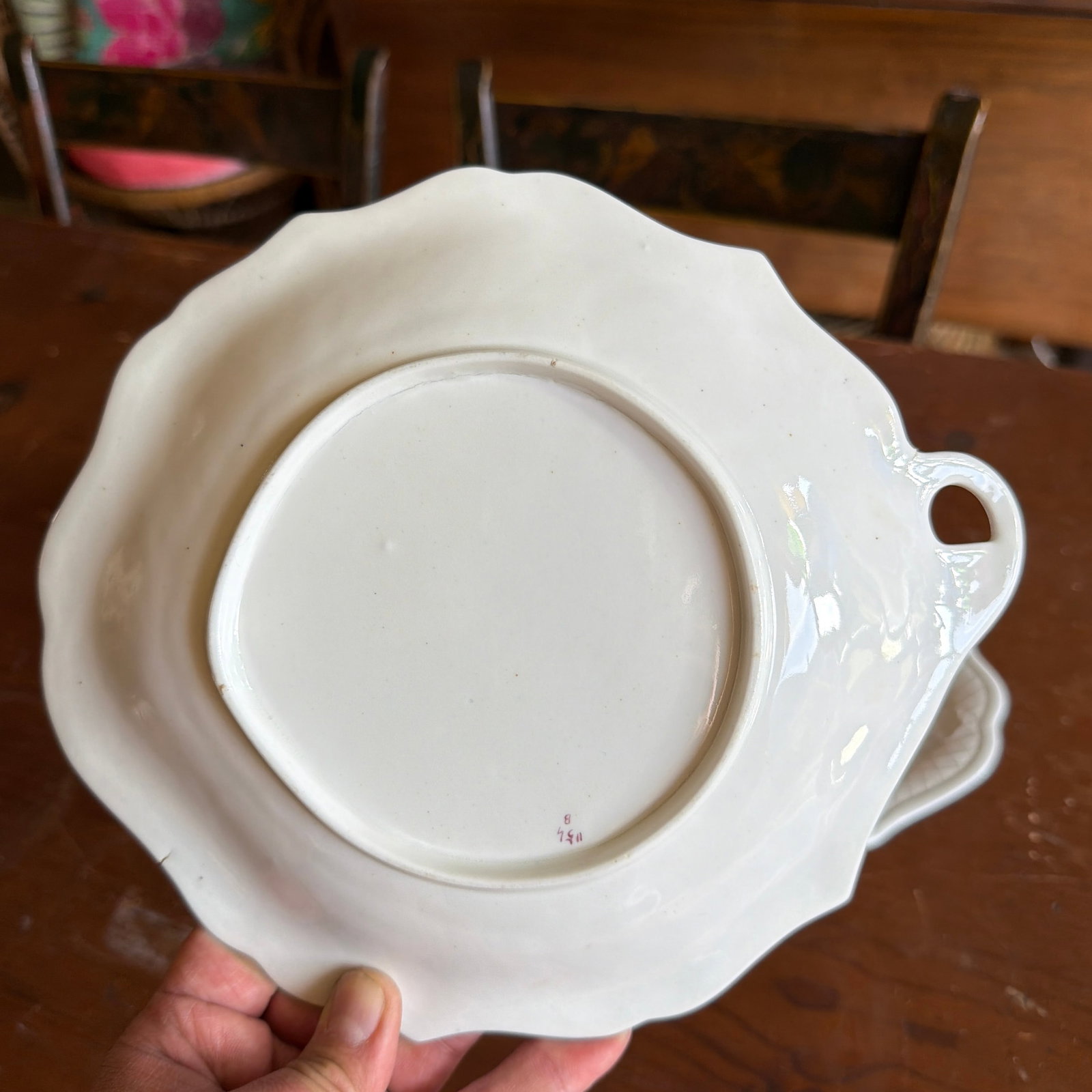 Set of 3 Antique Job Ridgway Cauldon Place Single-Handled Trays, Pattern B1154, Circa 1808-1814 - 8