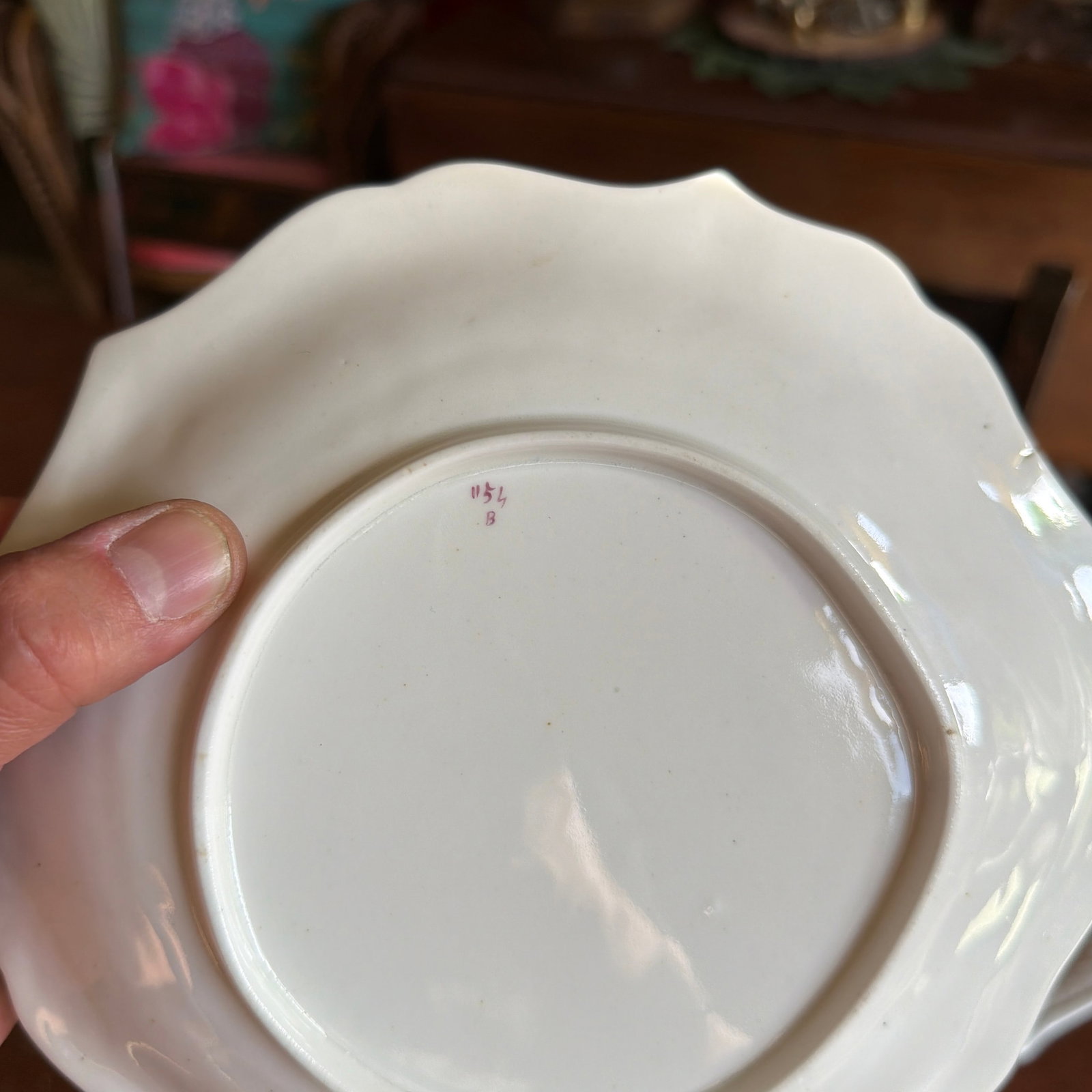 Set of 3 Antique Job Ridgway Cauldon Place Single-Handled Trays, Pattern B1154, Circa 1808-1814 - 9