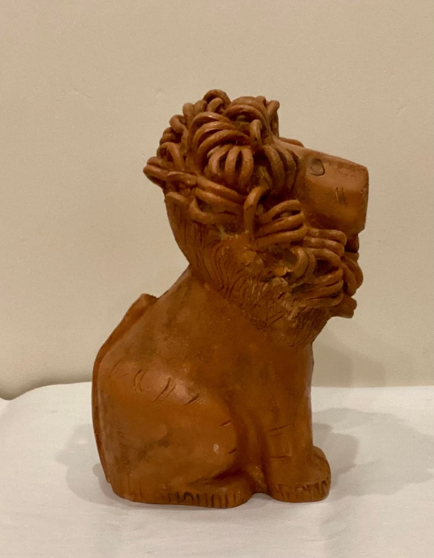 Aldo Londi (1911-2003) Vintage Pottery Lion Sculpture Created for Bitossi Raymor - 4