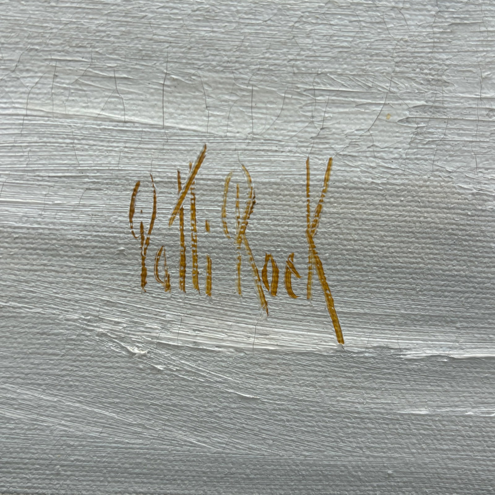 Original Mid-Century Oil on Canvas, Yellow Daisy Still Life, Signed Patti Rock, (1927 - 2004) - 5