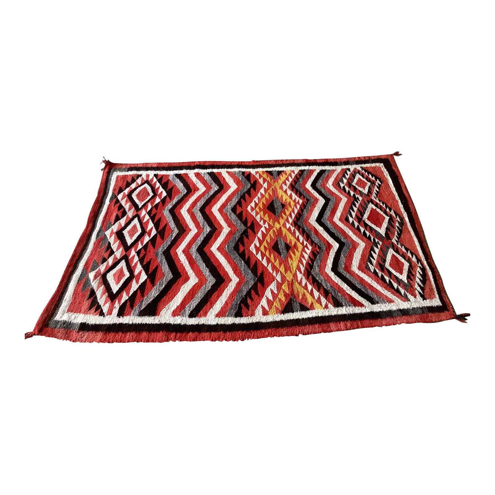 Antique Navajo Chiefs' Blanket Transitional Period C 1890 (1 of 2)