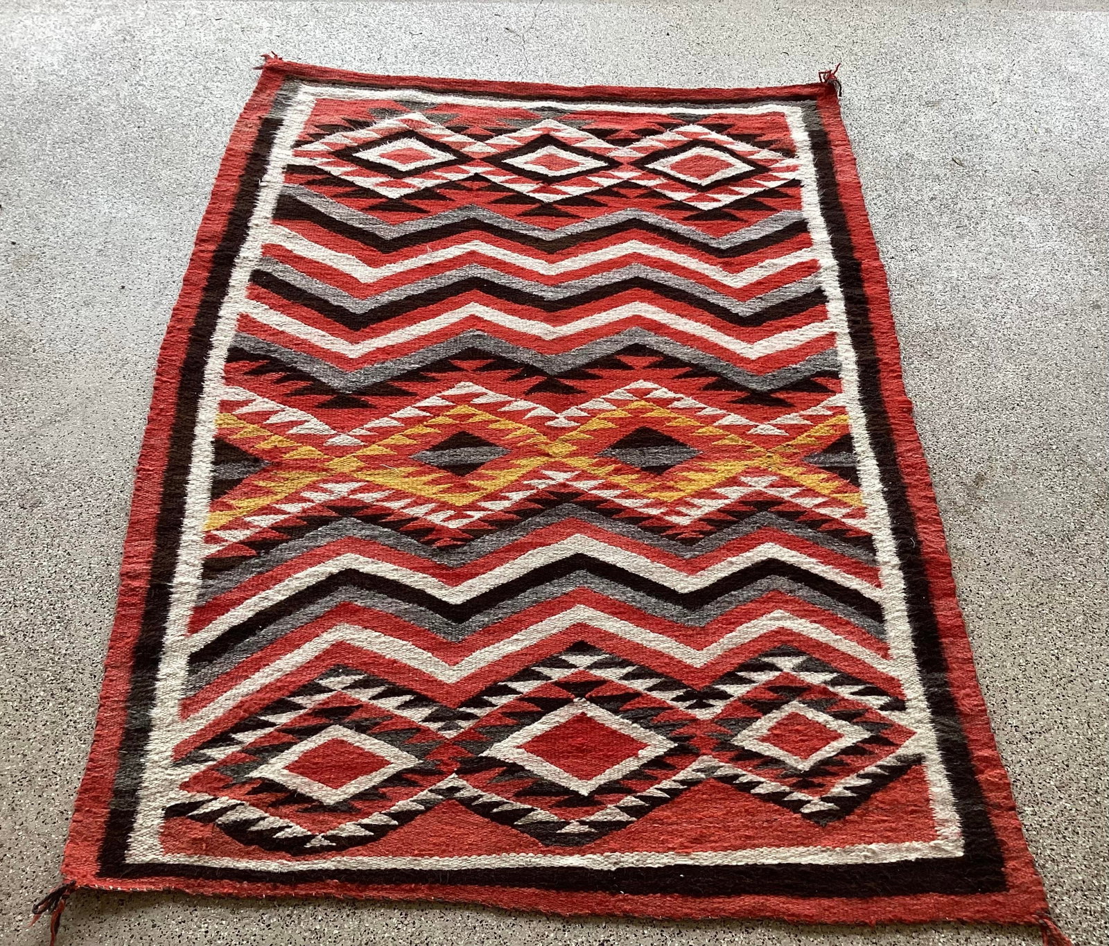 Antique Navajo Chiefs' Blanket Transitional Period C 1890 - 2