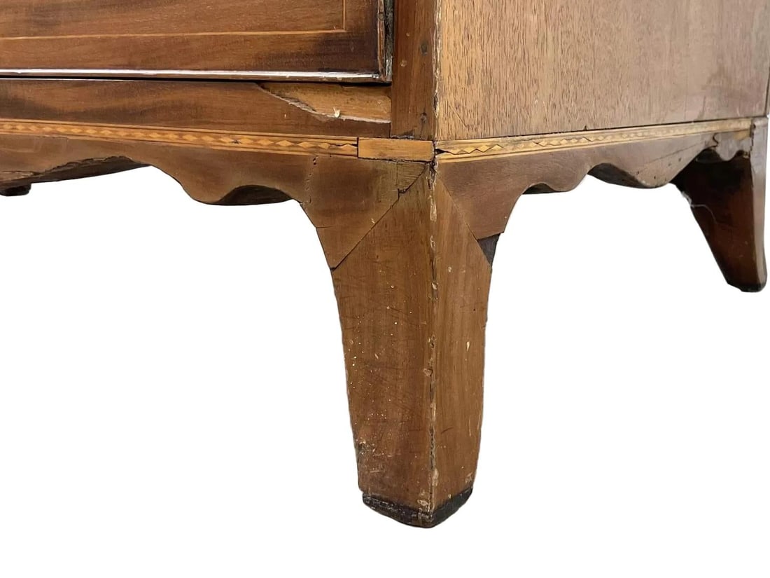 Antique Early 1800 Georgian English Secretaire Cabinet, Walnut - 14