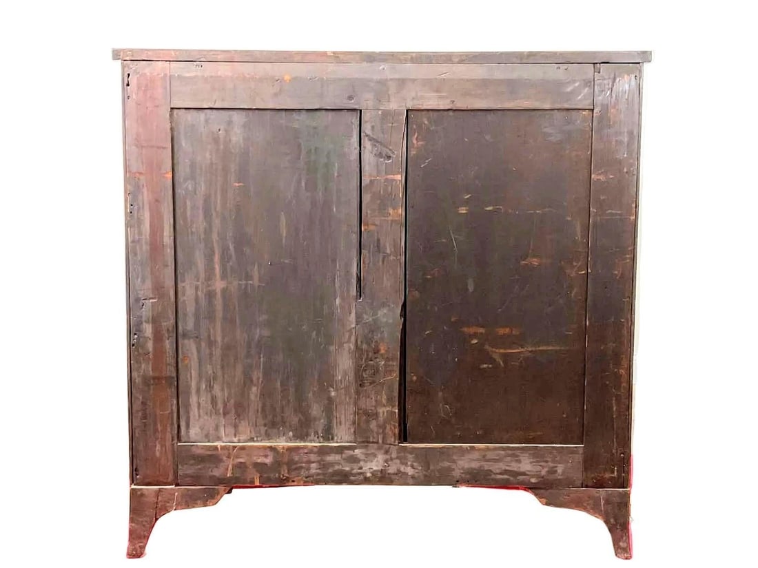 Antique Early 1800 Georgian English Secretaire Cabinet, Walnut - 3